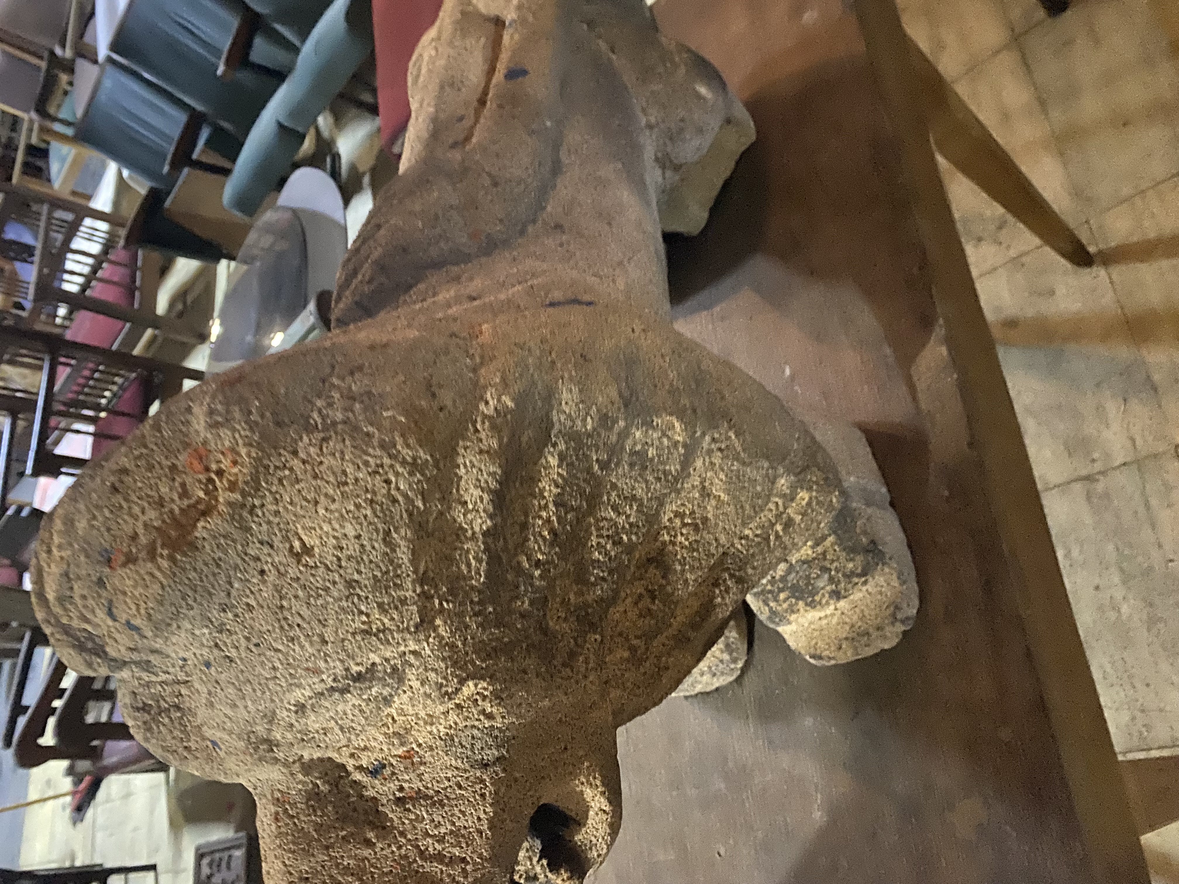 Stone Lion Sculpture