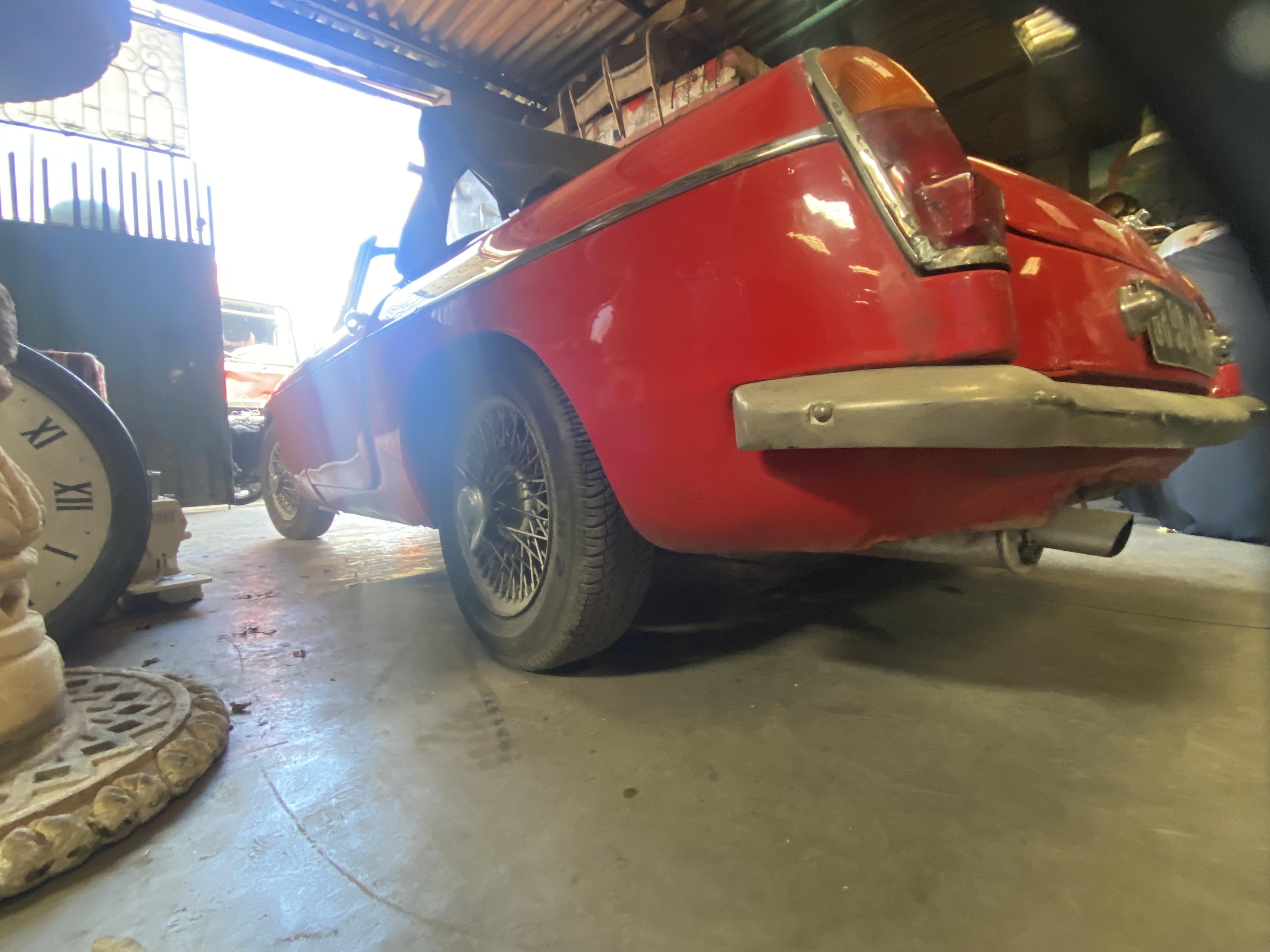 Classic Red Convertible Car