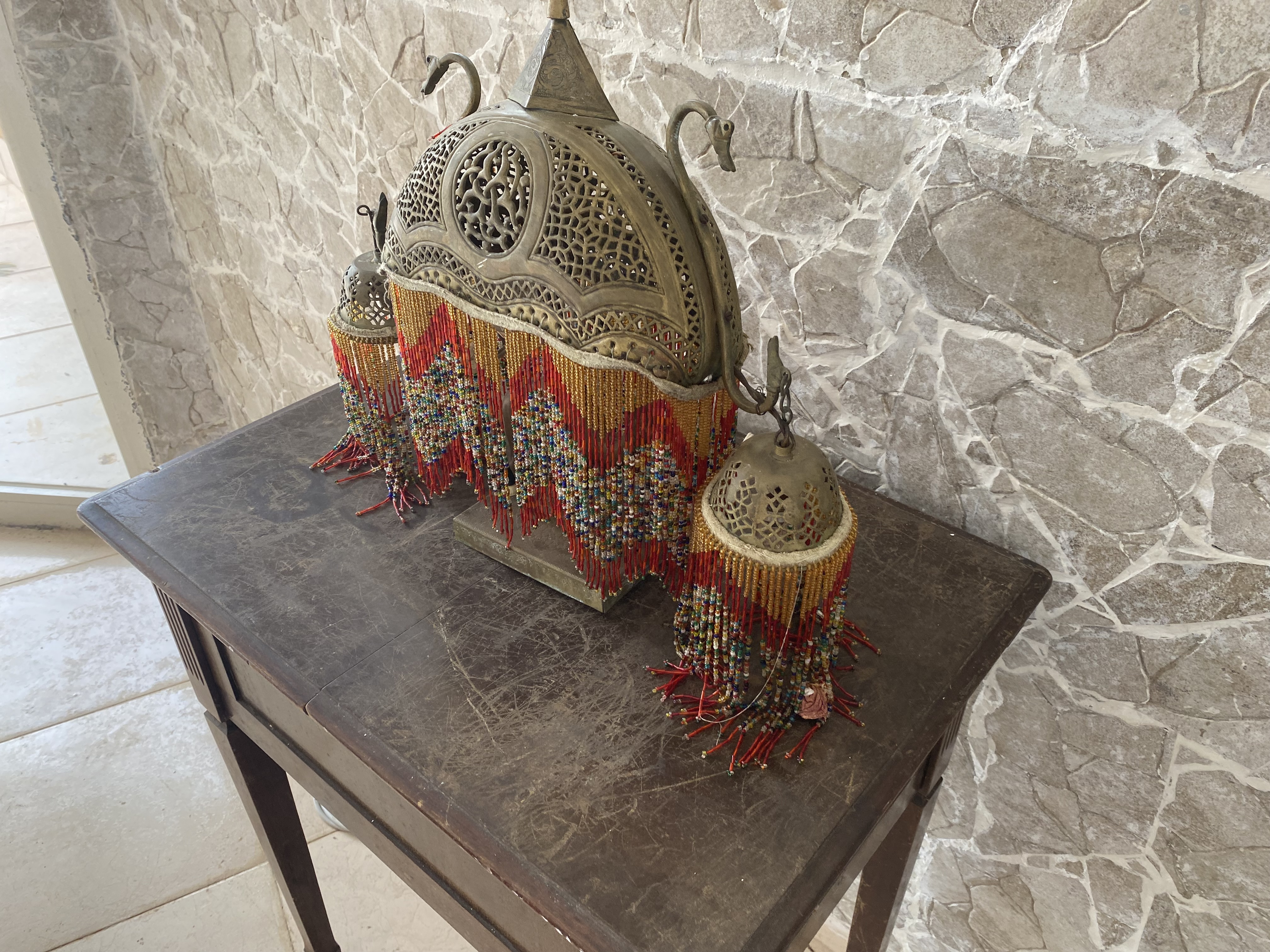 Moroccan Brass Table Decor Set
