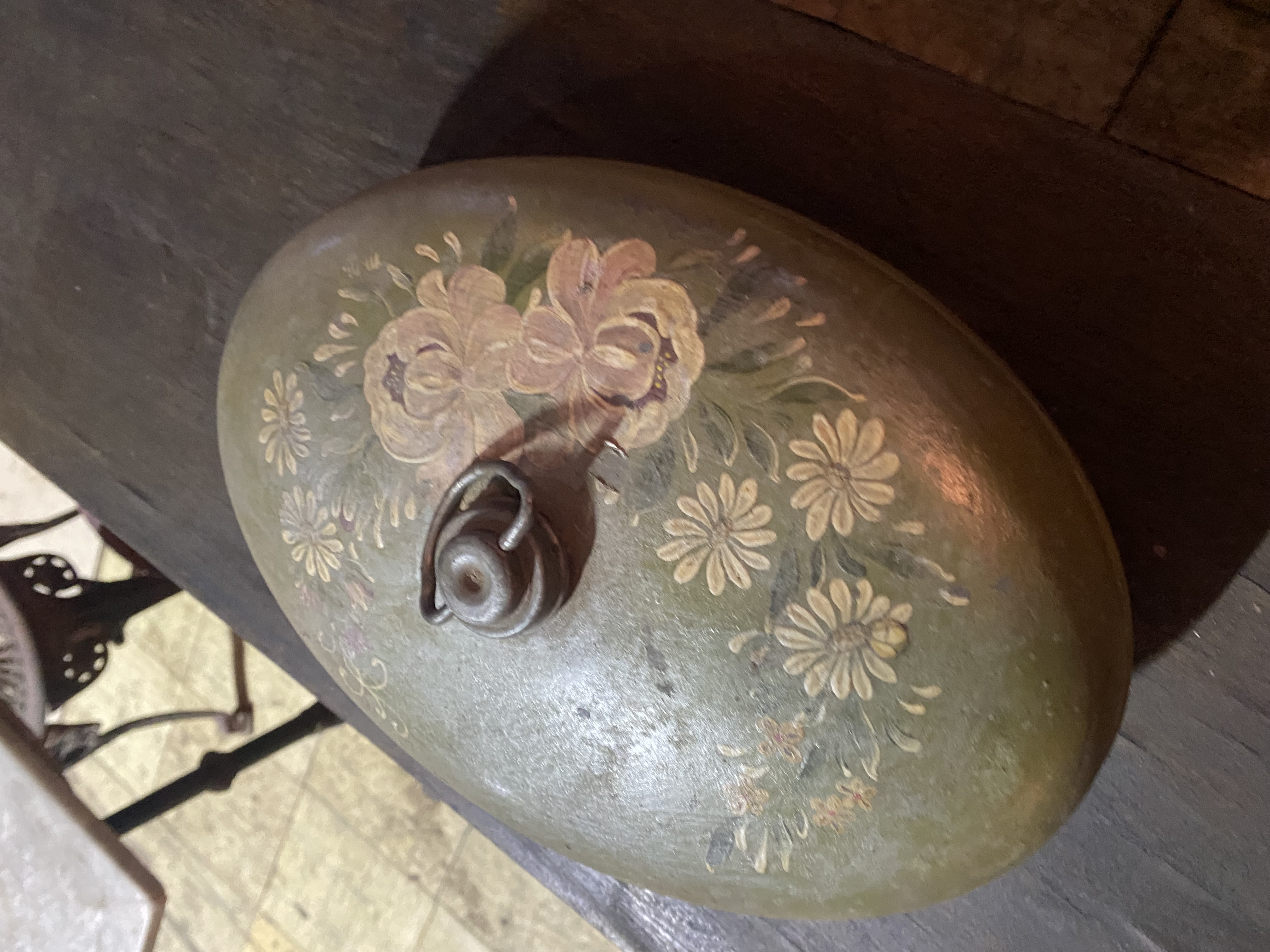 Hand-Painted Decorative Water Canteen