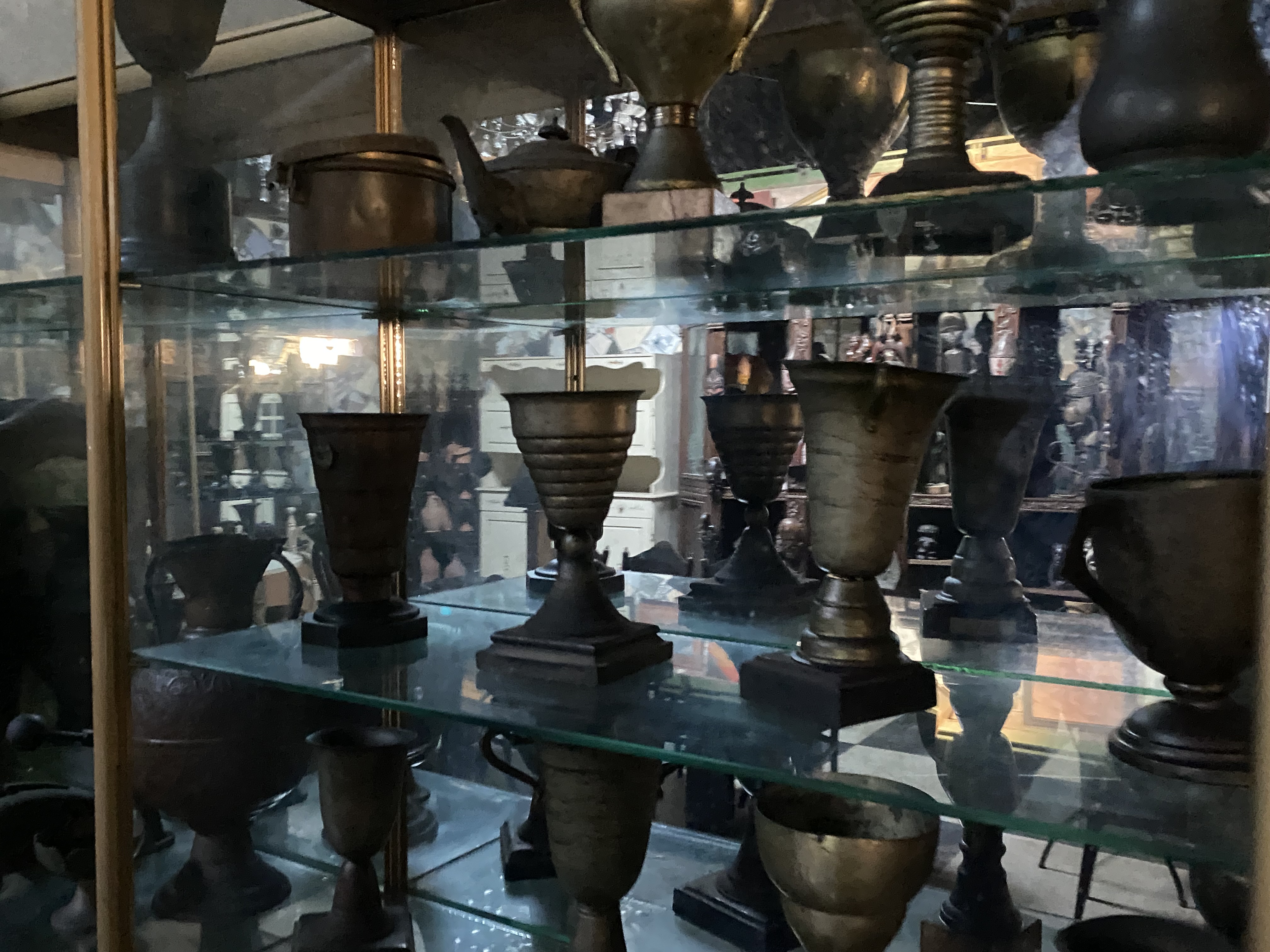 Antique Metal Goblets Collection