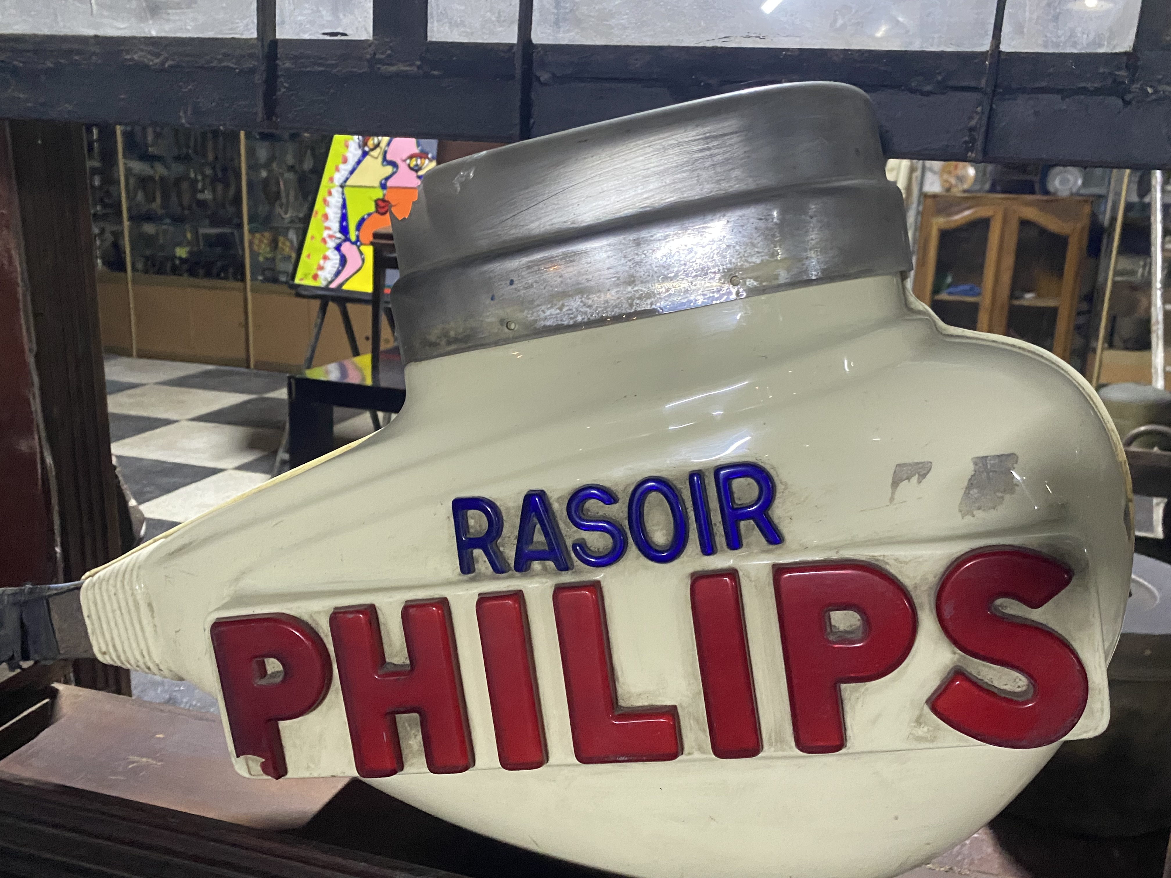 Vintage Philips Razor Sign