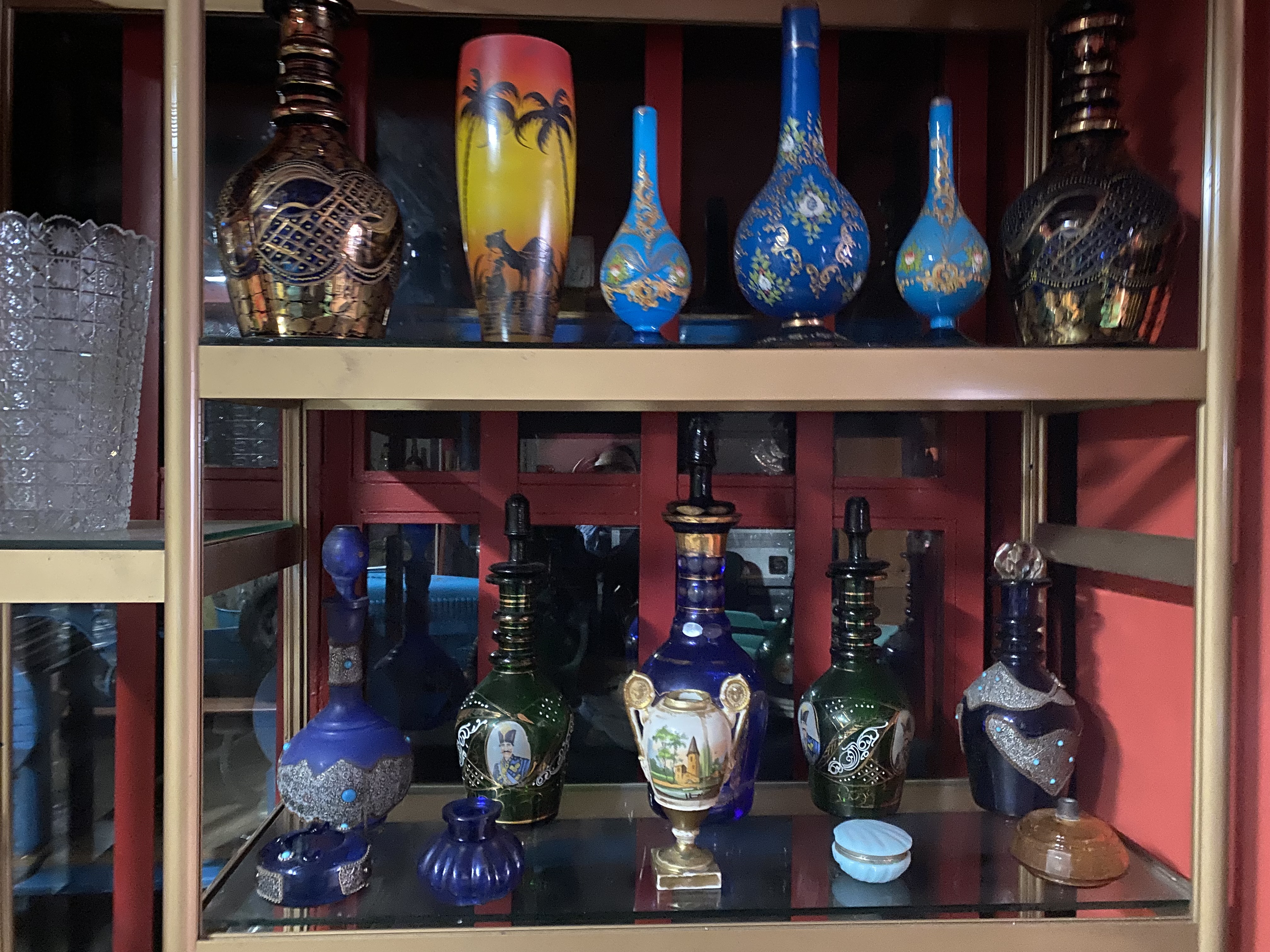 Hand-Painted Decorative Vases Set