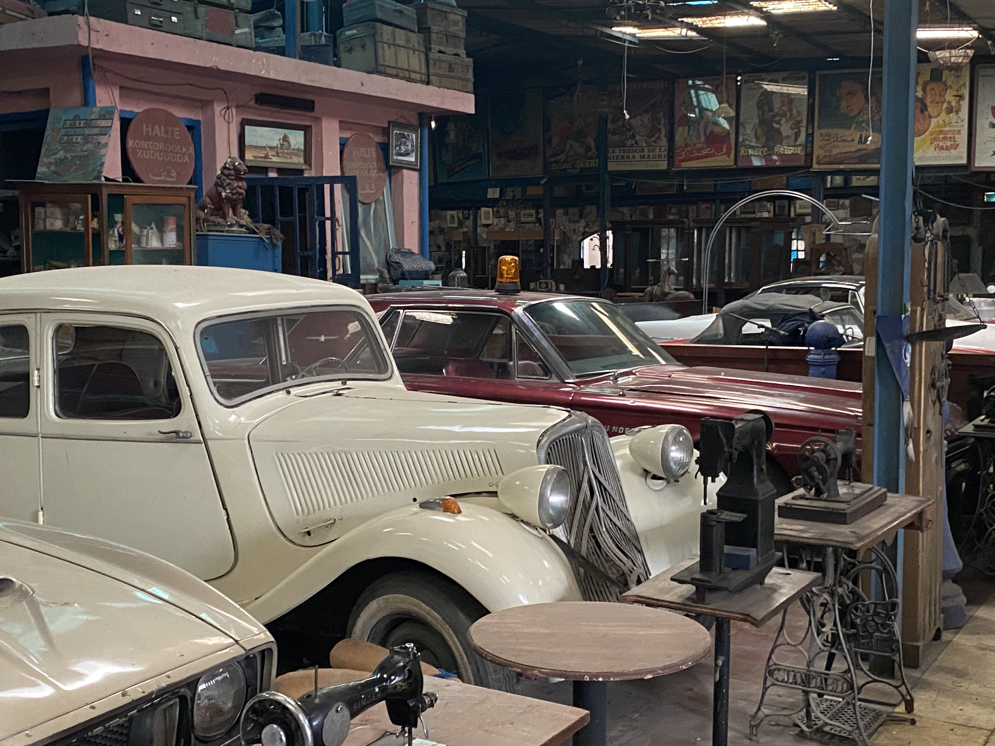 Vintage White Classic Car