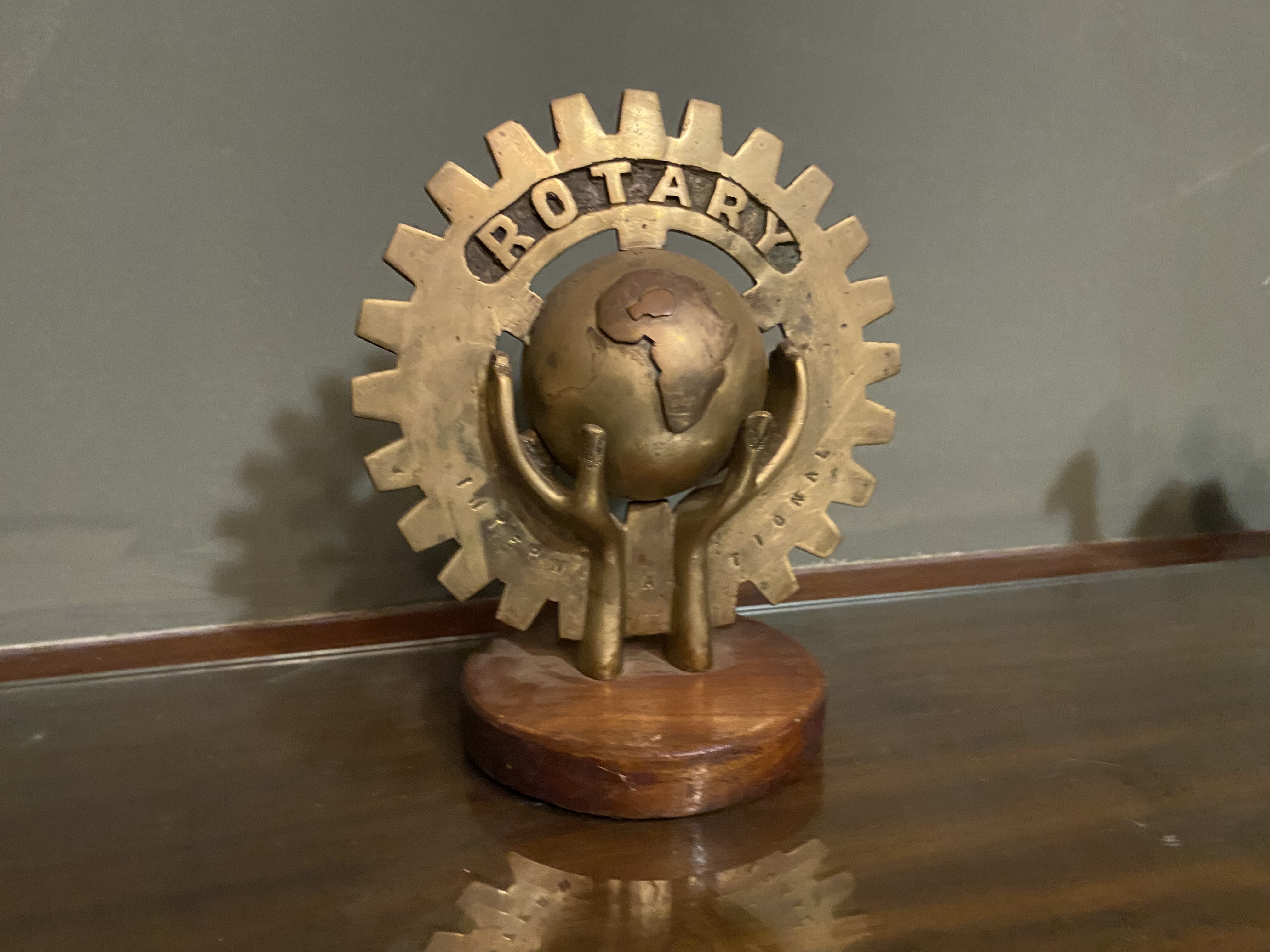 Rotary Brass Desk Trophy