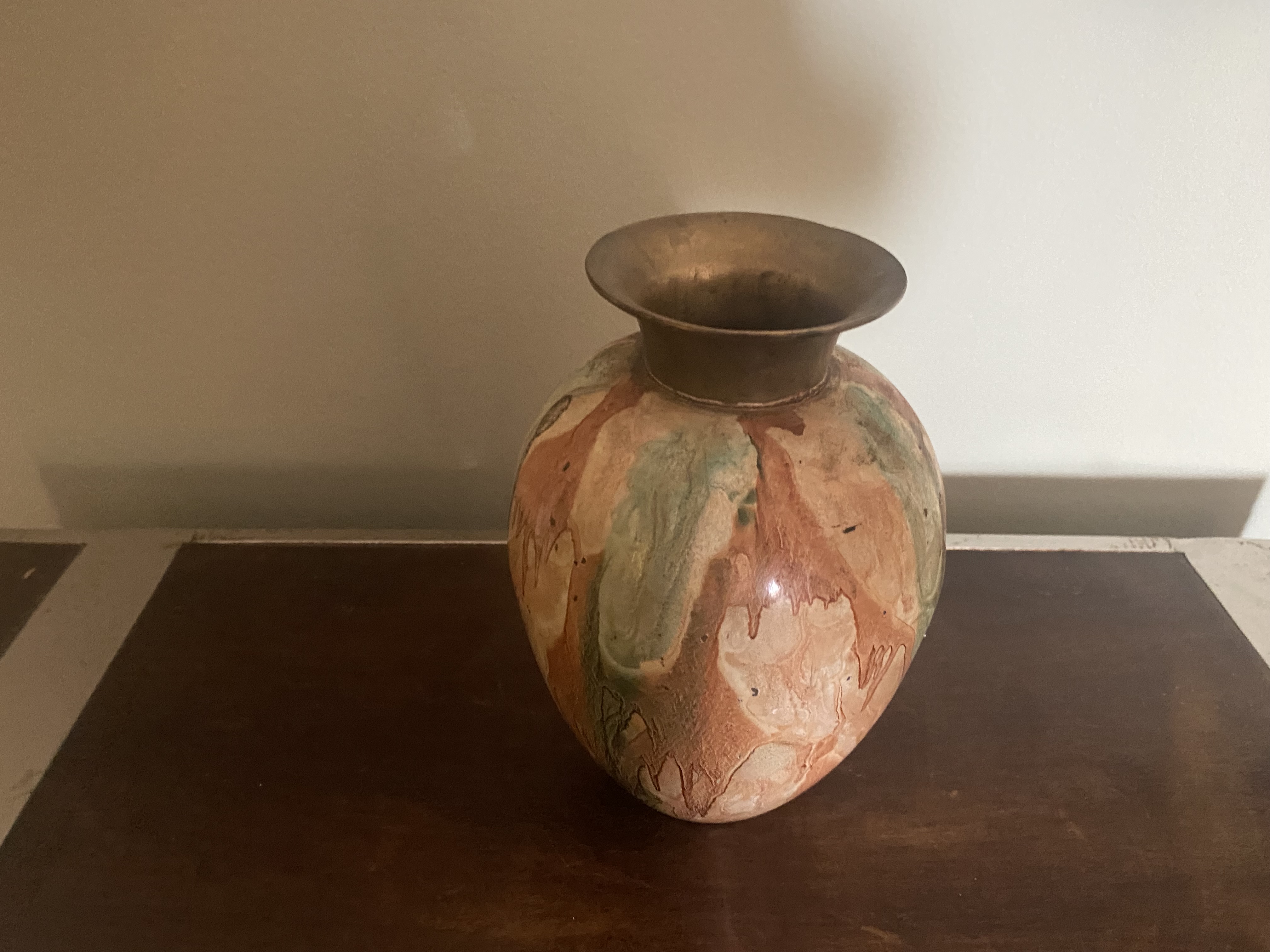 Hand-Painted Ceramic Vase