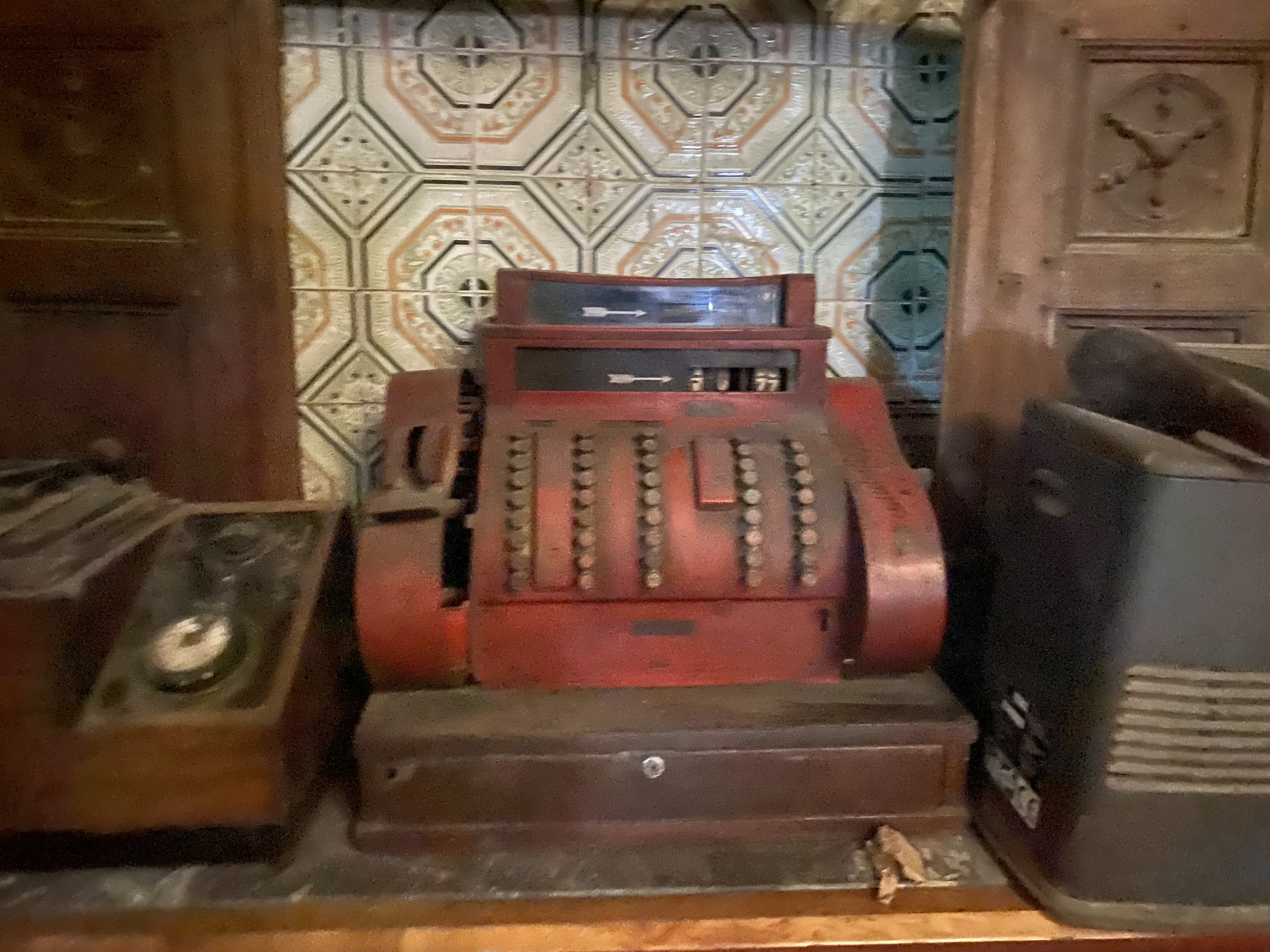Vintage Red Cash Register