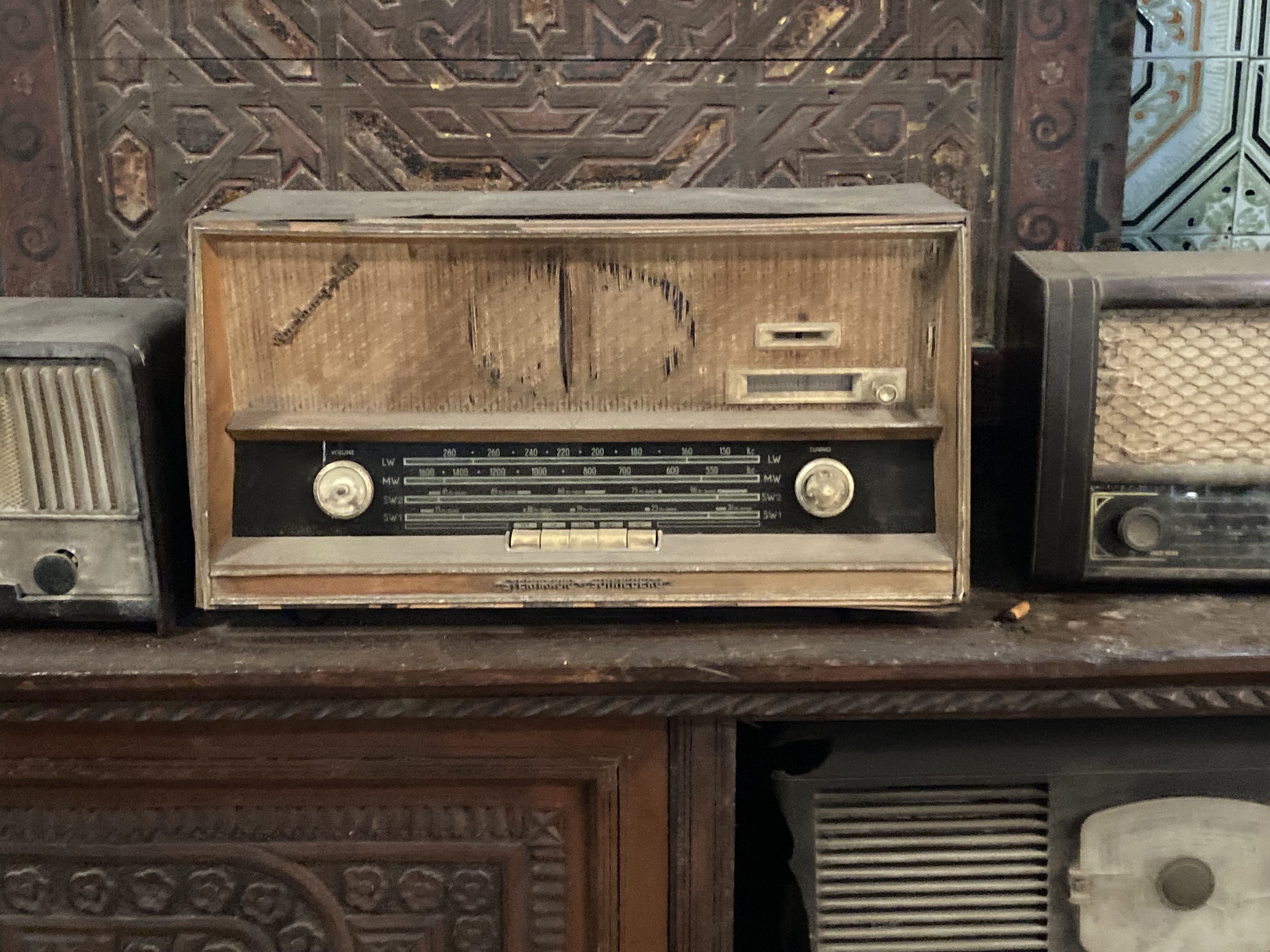 Vintage Wooden Radio