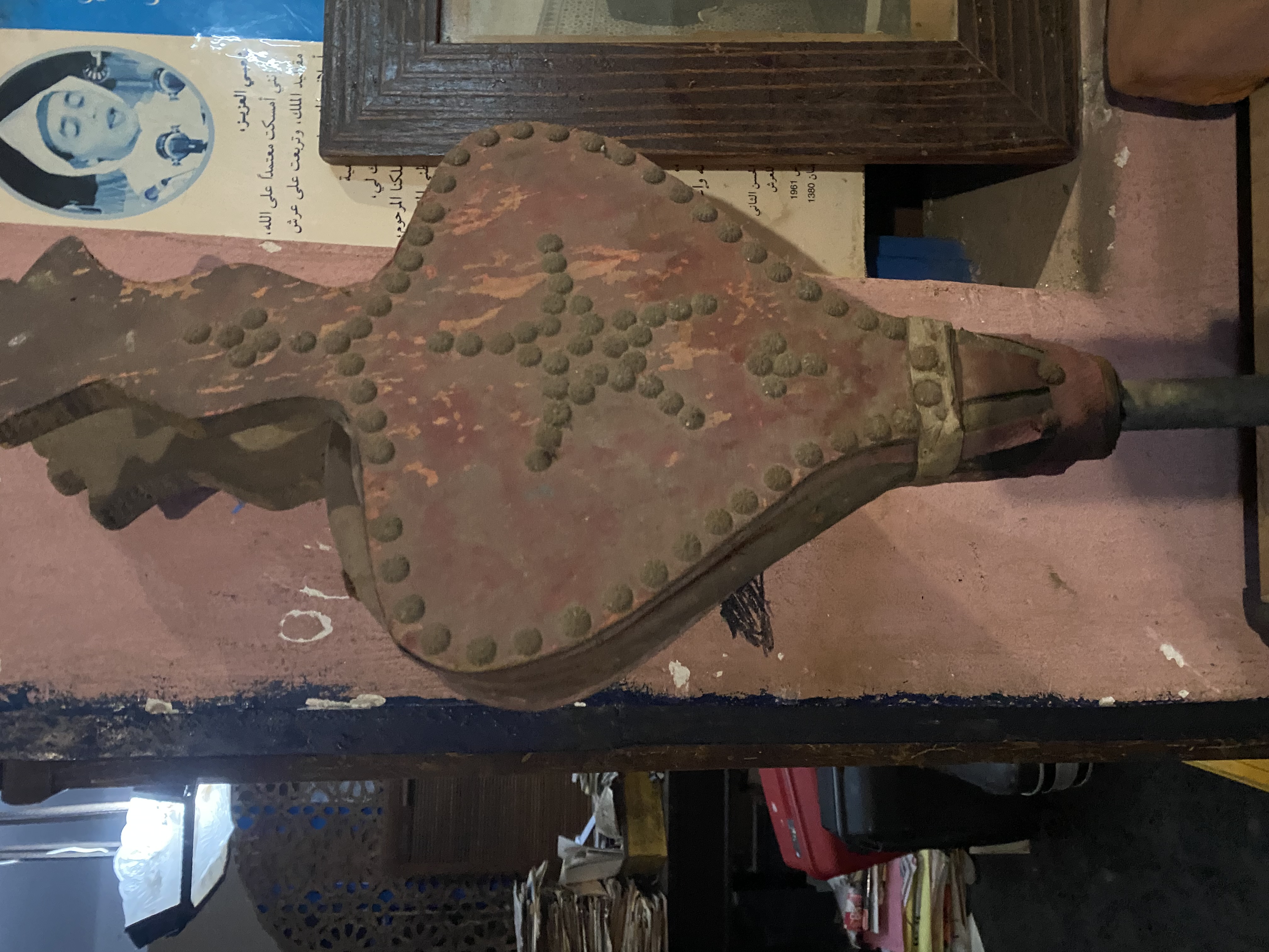 Vintage Leather Fireplace Bellows