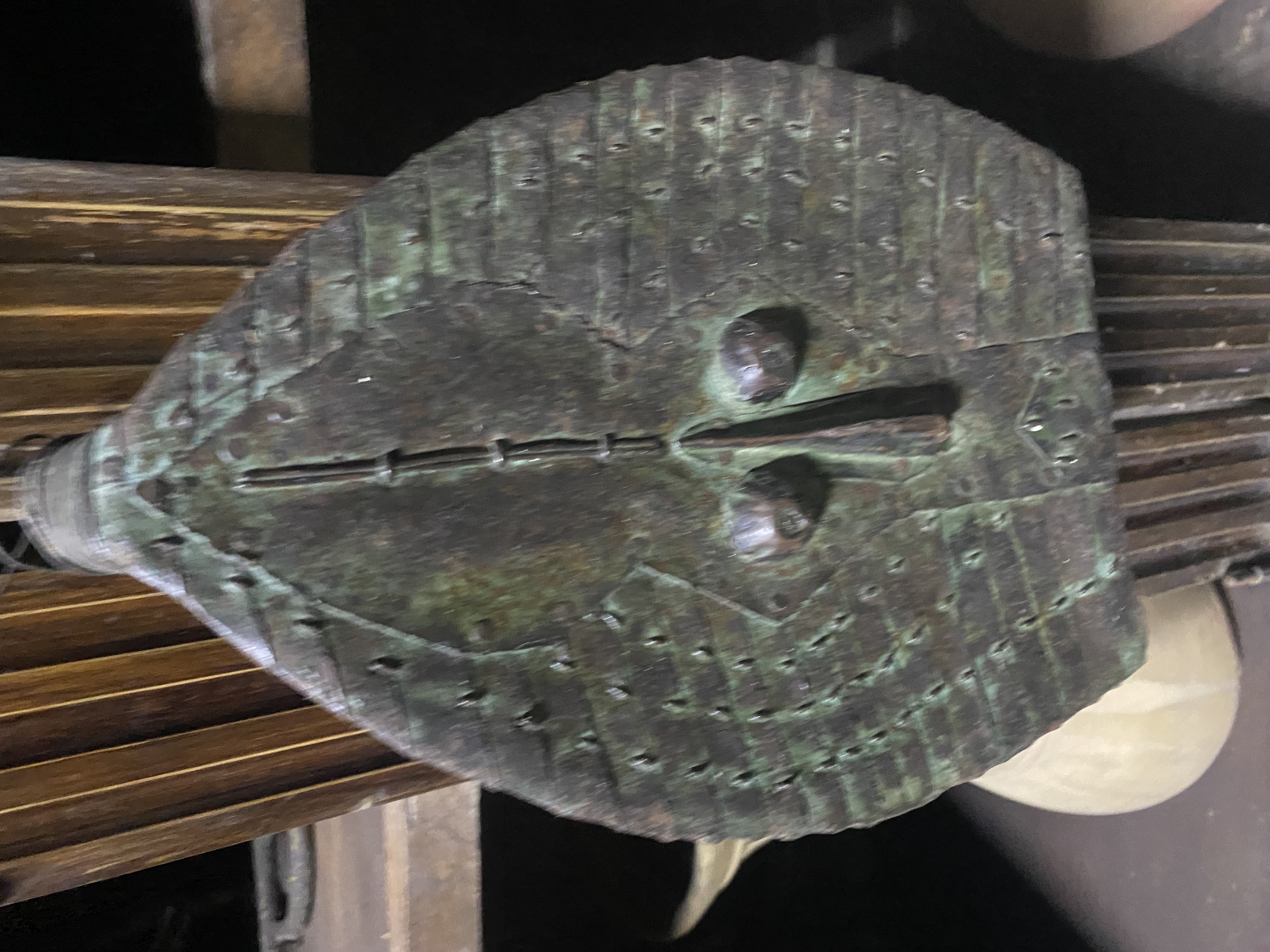 Bronze Tribal Mask Decor