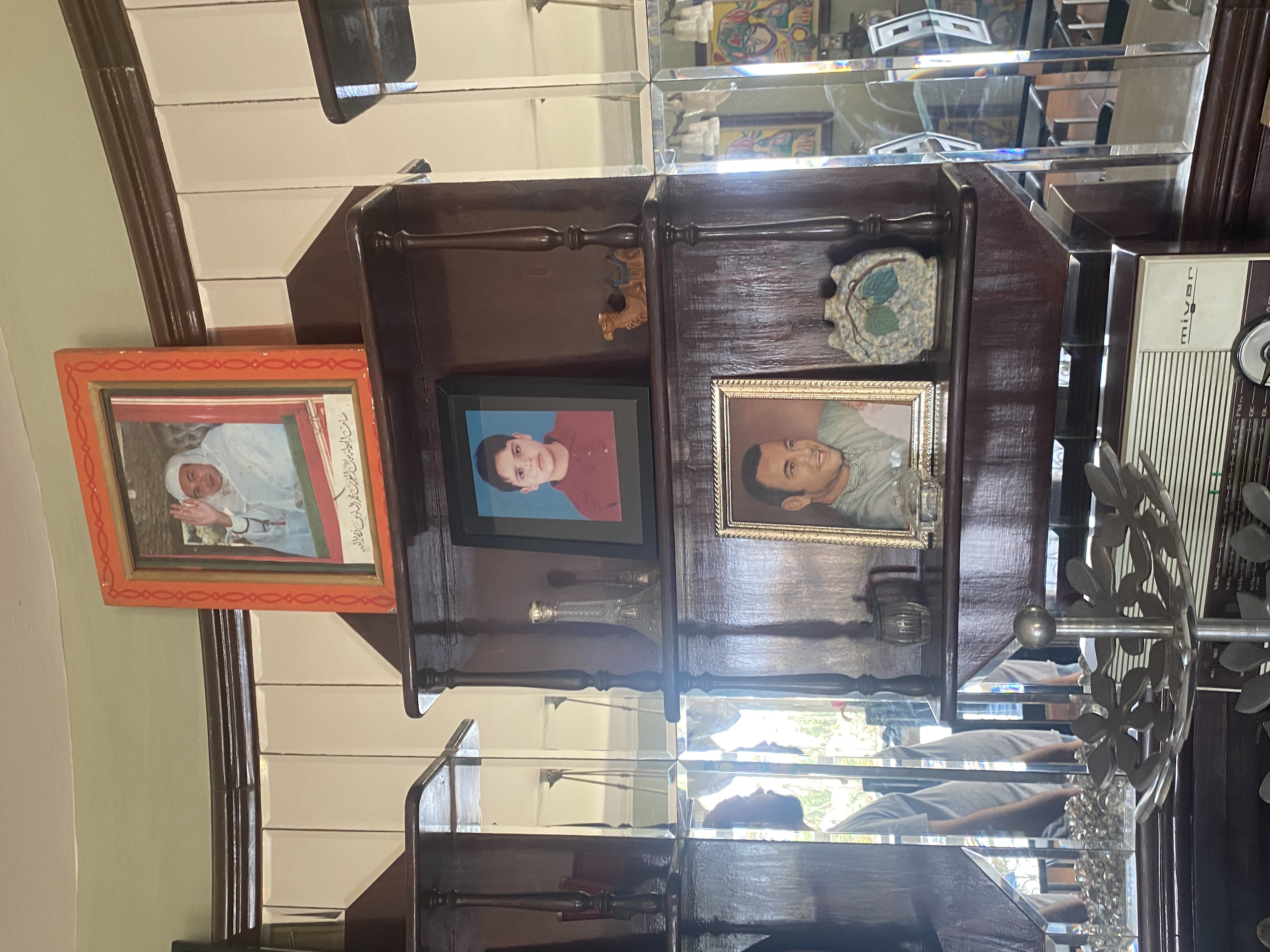 Vintage Wooden Display Shelf