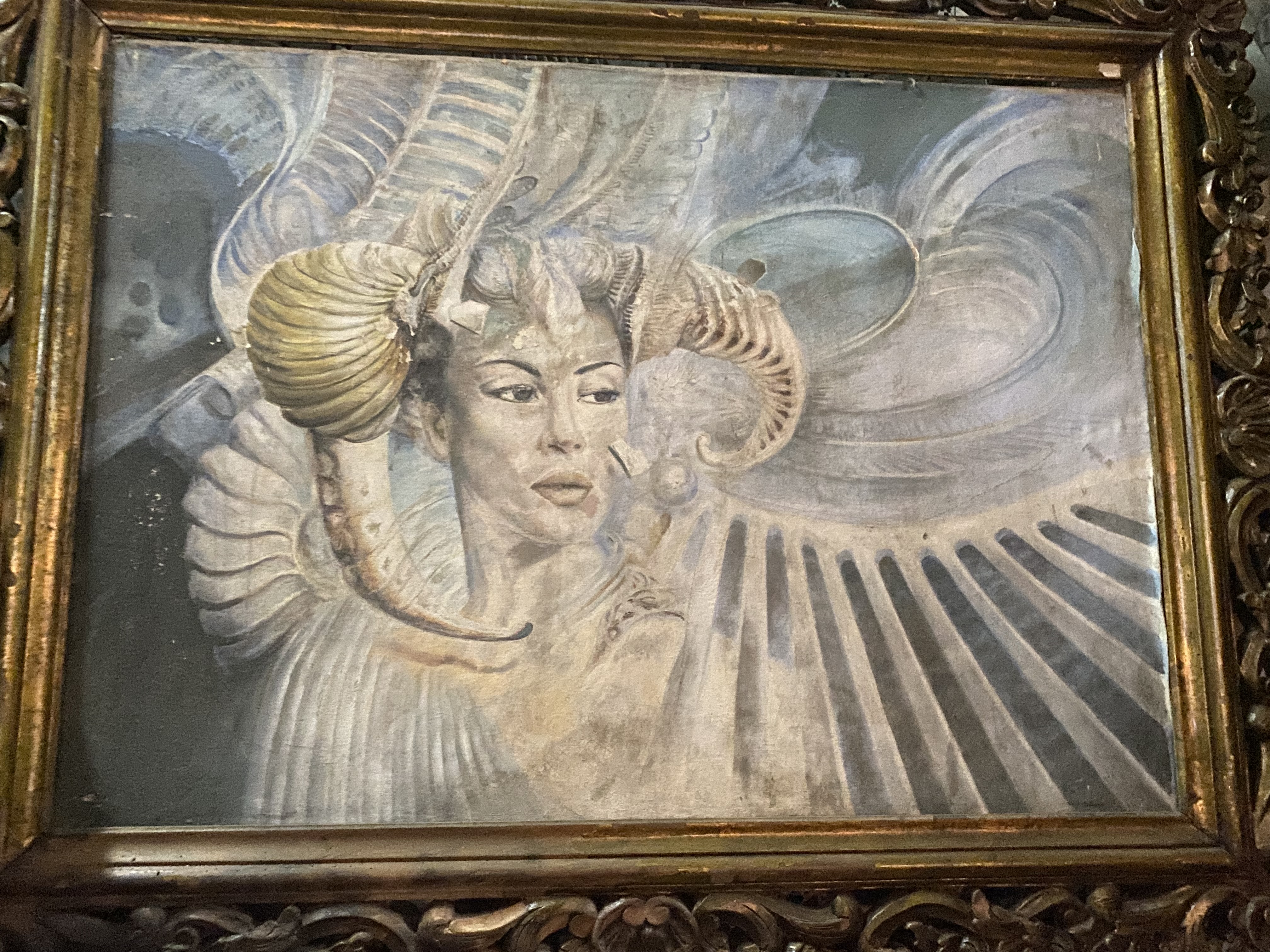 Surreal Horned Creature Art