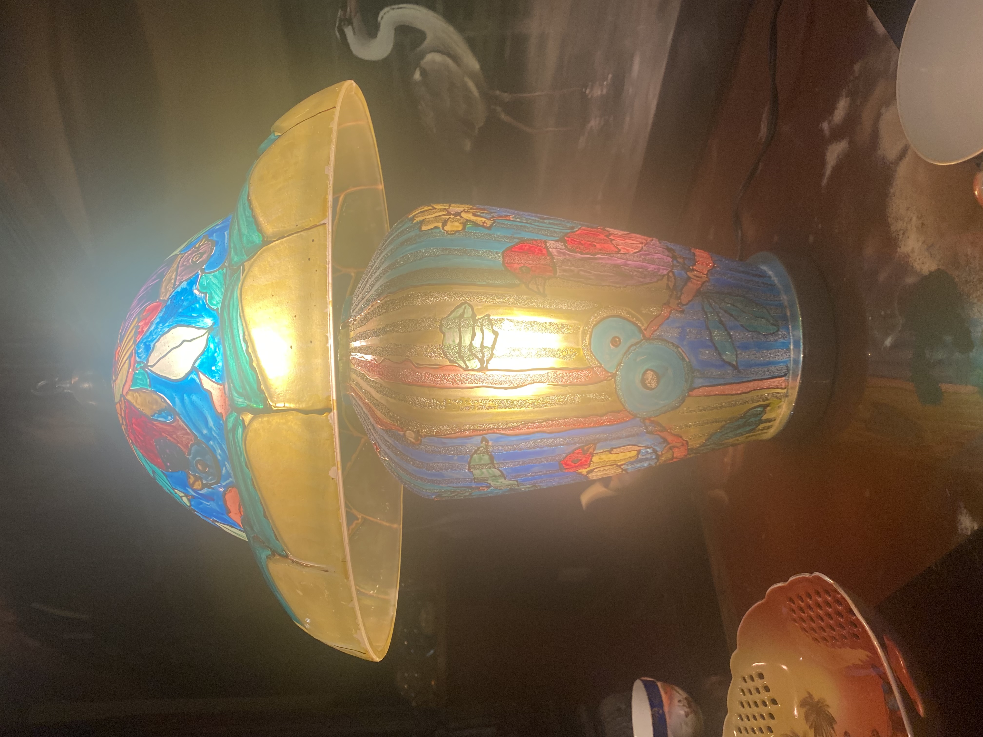 Stained Glass Art Table Lamp