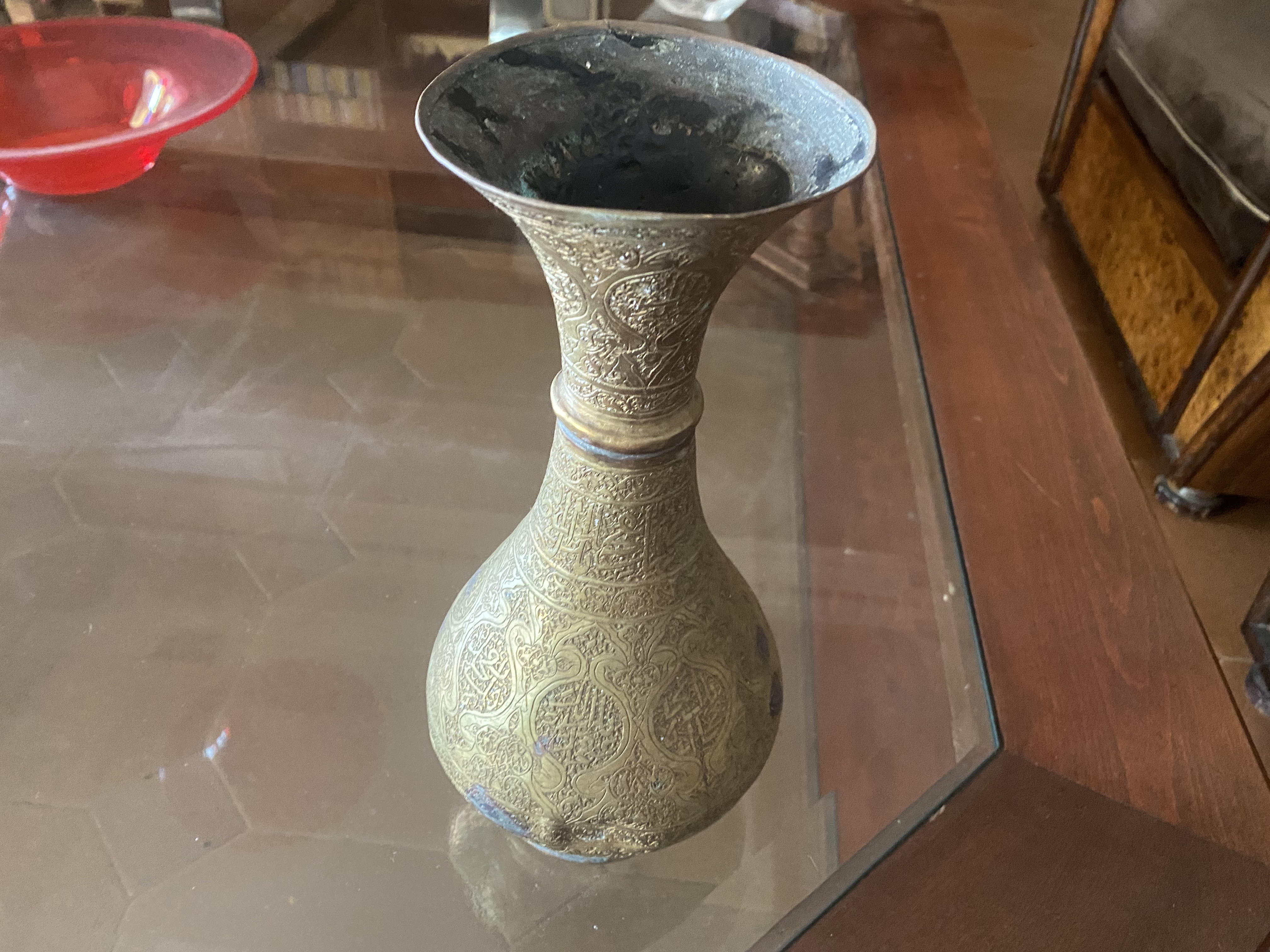 Antique Brass Vase
