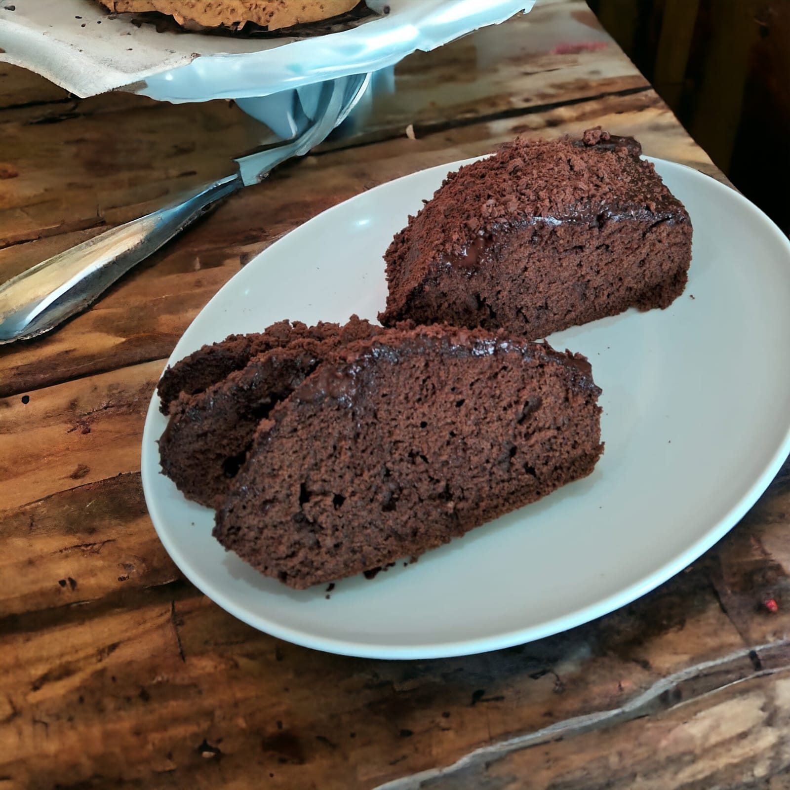 Bolo sem glúten de chocolate