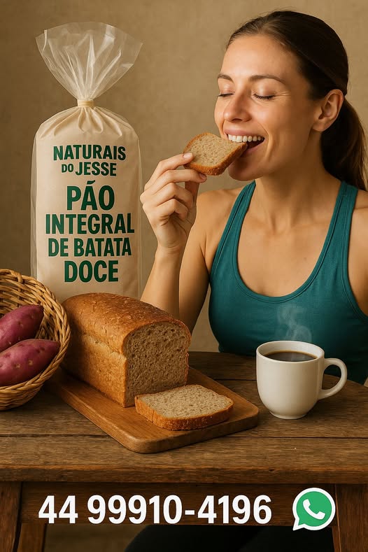 Pão 100% Integral de Batata Doce