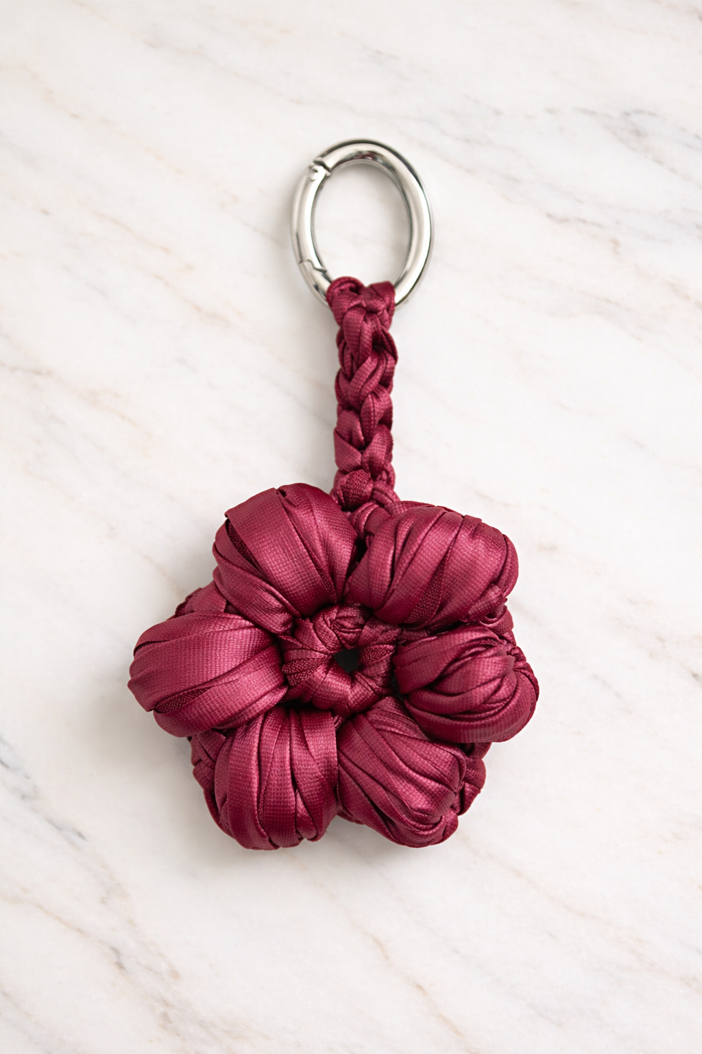 Flora keychain Burgundy
