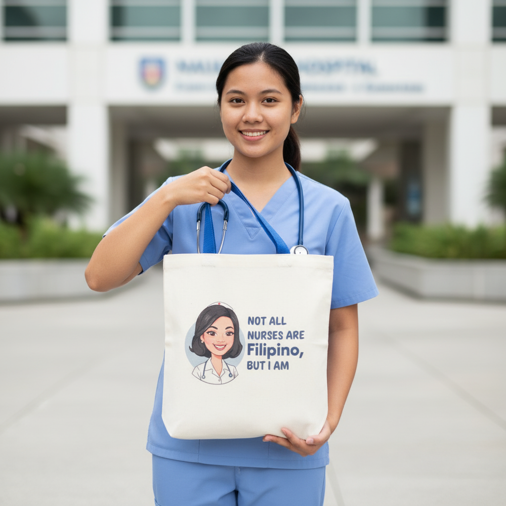 "Not All Nurses Are Filipino, But I Am" Tote Bag