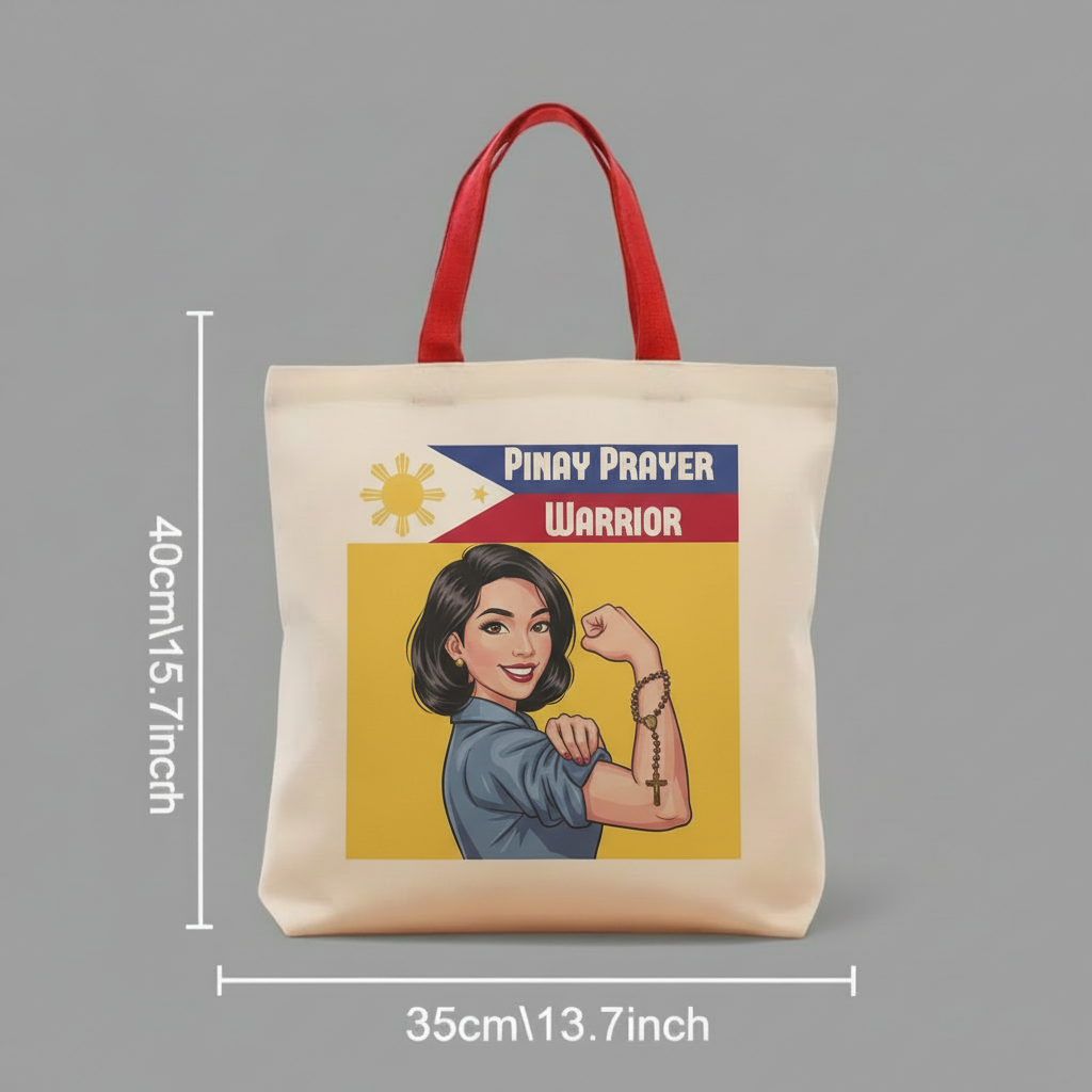 "Pinay Prayer Warrior" Tote Bag