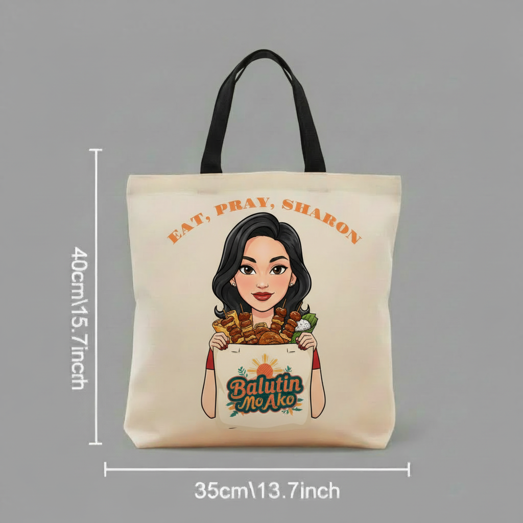"EAT, PRAY, SHARON Balutin Mo Ako" Tote Bag