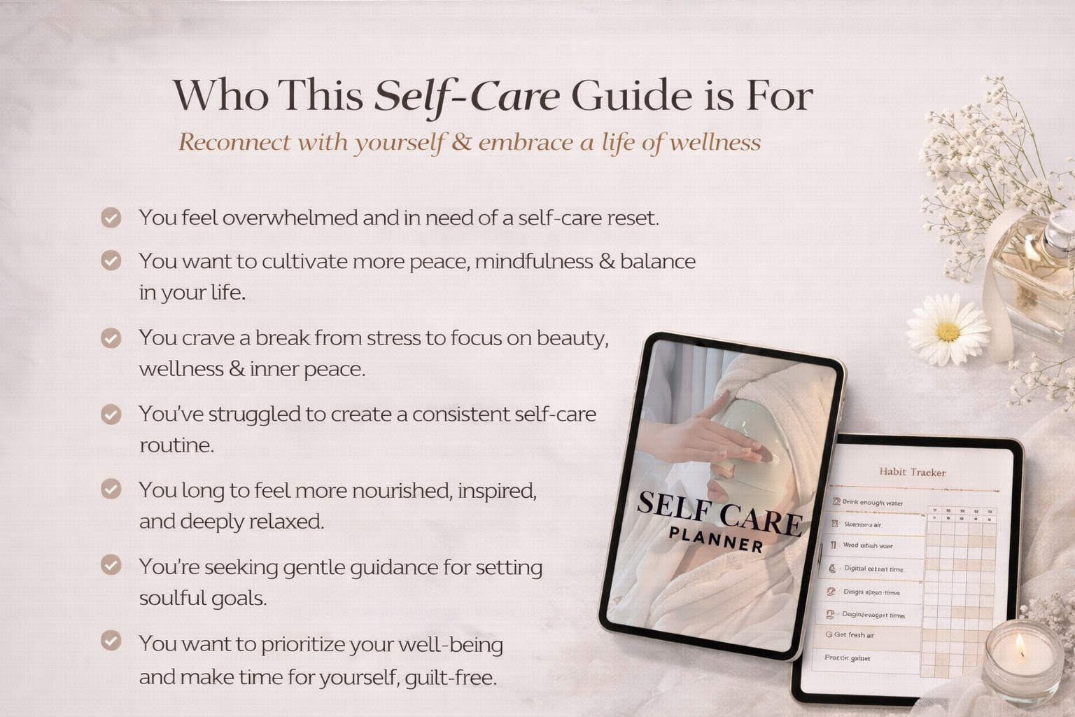Self Care Planner