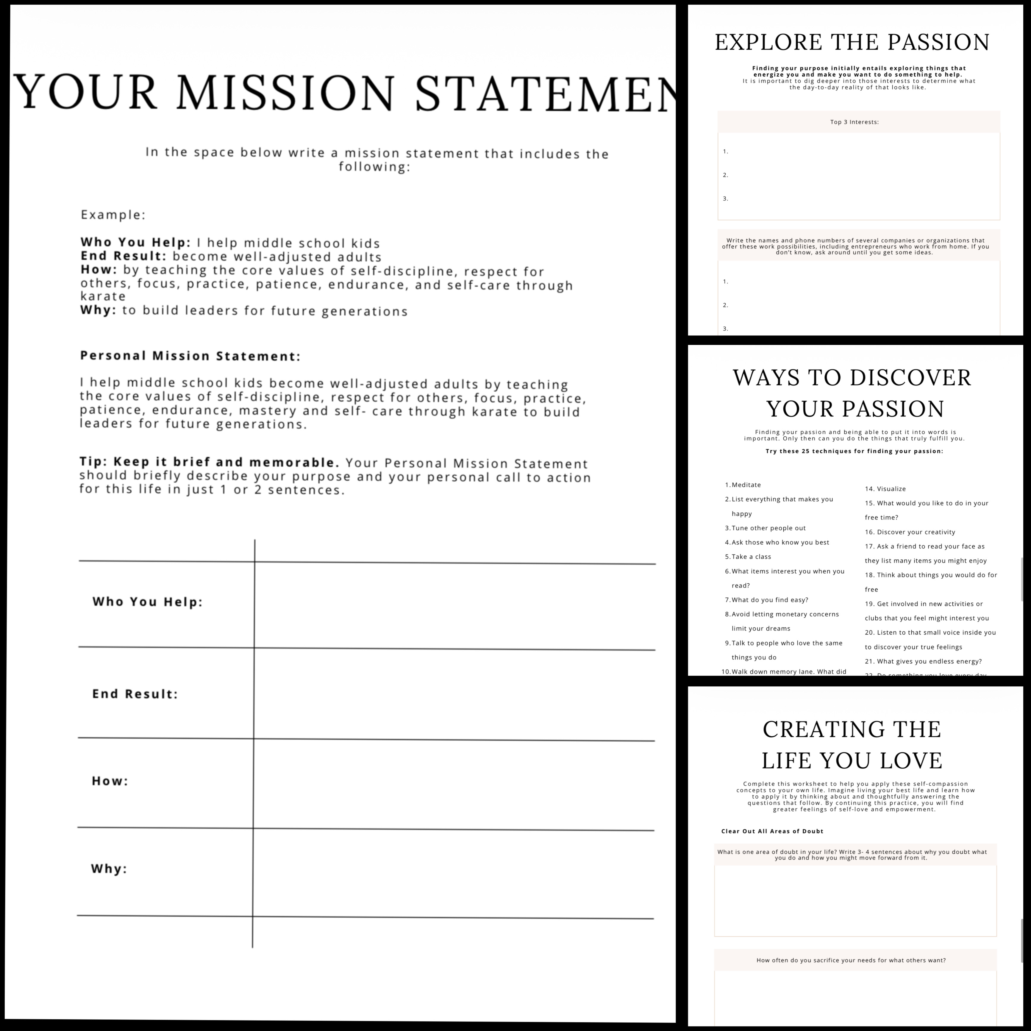 Find Your Passion Journal