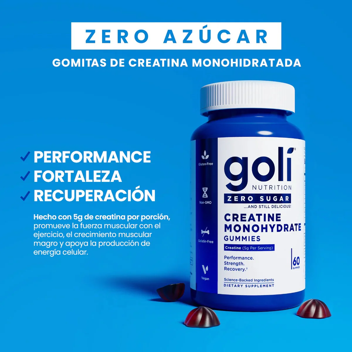 Gomitas de Creatina Monohidrato Goli