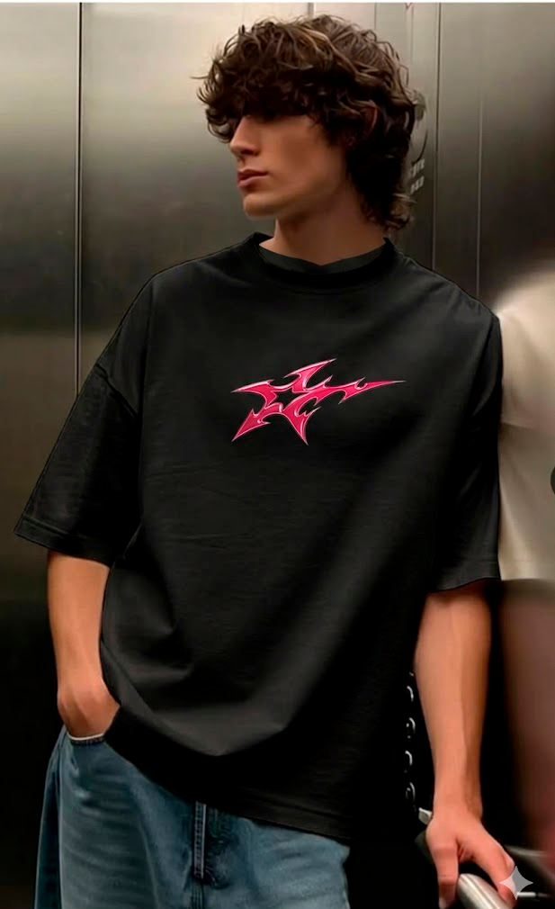 Oversize Negro Strella Glam