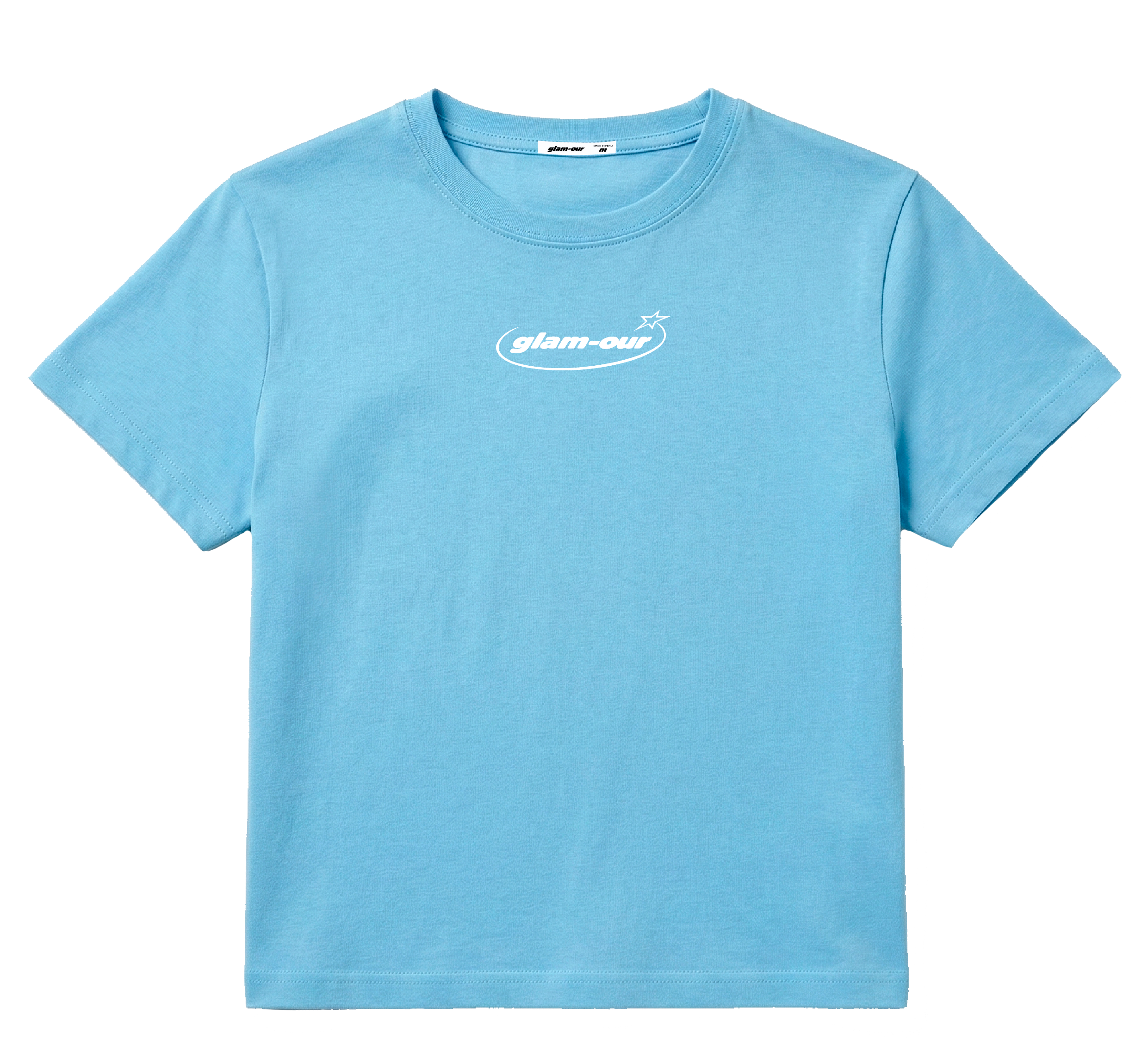 Baby tee 'BASIC CELESTE'