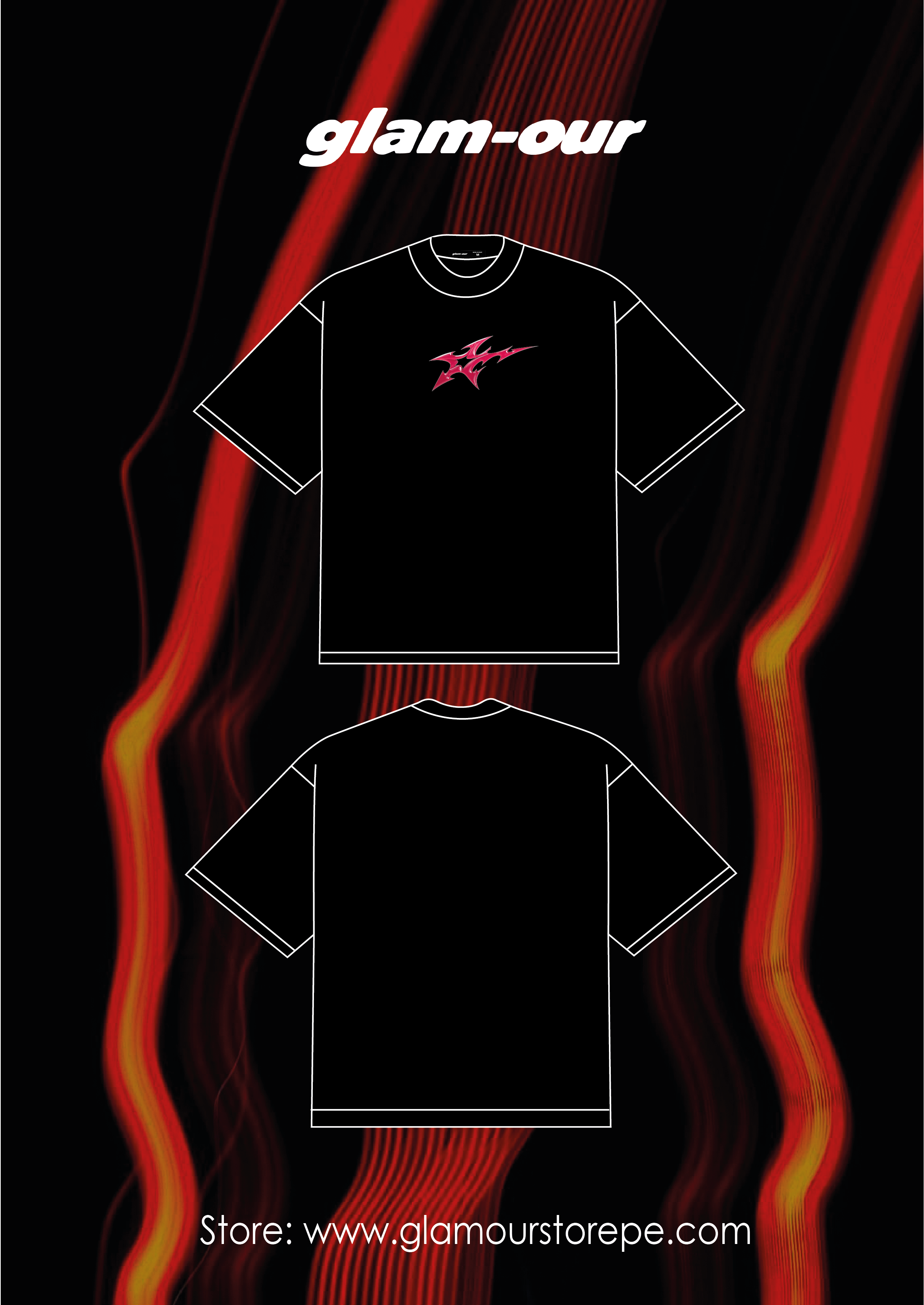 Oversize Negro Strella Glam 