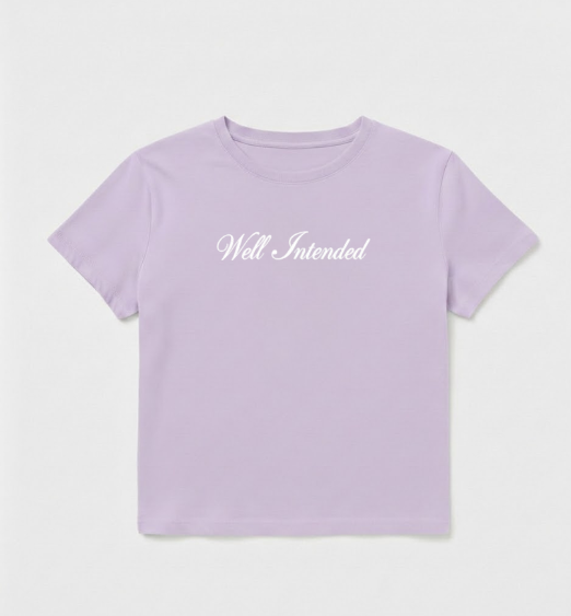 Baby tee lila 'Well Intended'