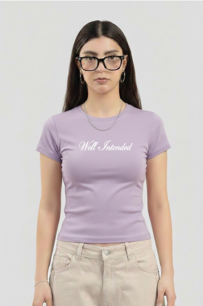 Baby tee lila 'Well Intended'