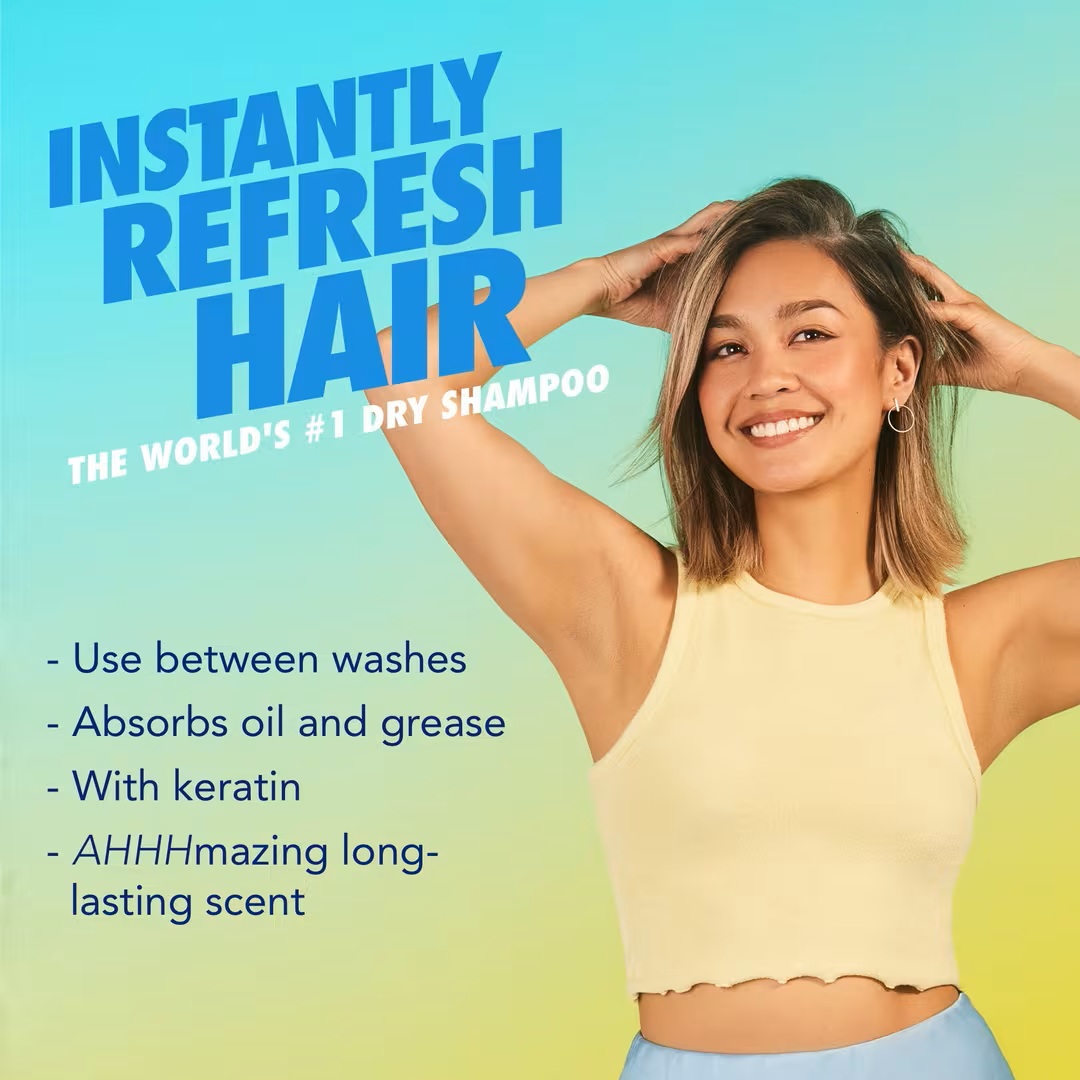 Batiste Dry Shampoo Fresh 6.73 oz – Instant Hair Refresh, Waterless Spray with Clean Citrus Scent