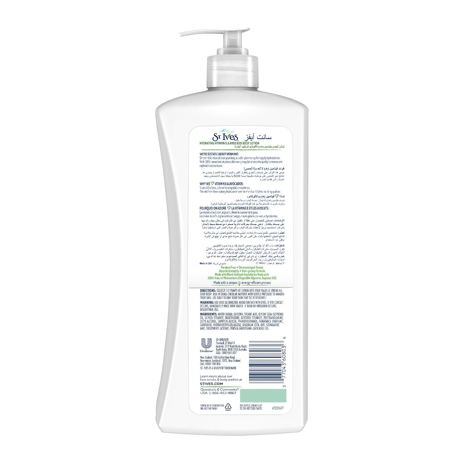 St. Ives Hydrating Body Wash 20.28 oz – Refreshing Clean, Natural Ingredients, Daily Moisture