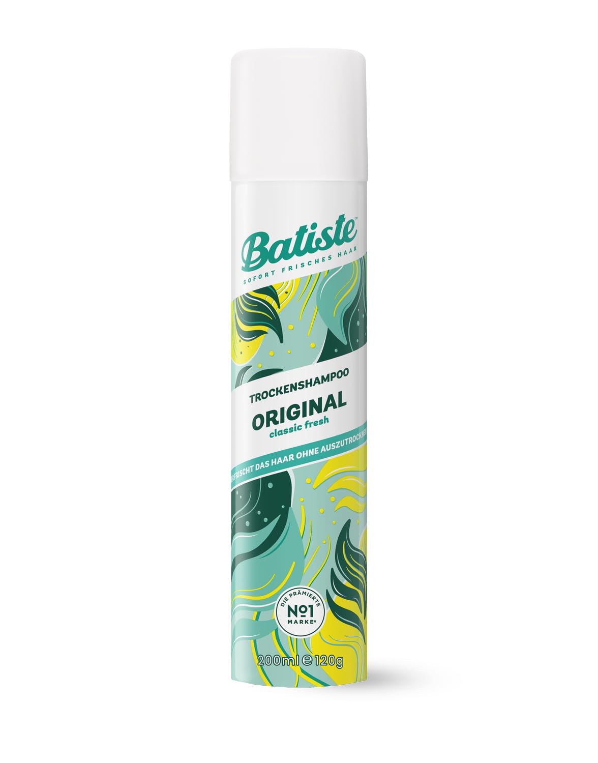 Batiste Dry Shampoo Original 6.73 oz (200 ml) – Instant Hair Refresh, Classic Clean Scent, Waterless Spray