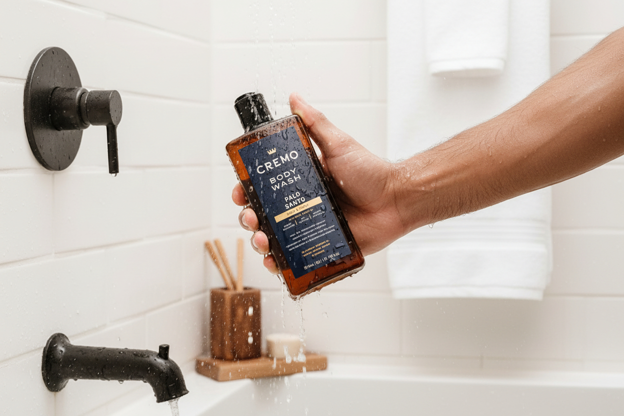 Cremo Body Wash Palo Santo (16 Fl oz) – Deep & Smoky Men’s Body Wash with Premium Fragrance