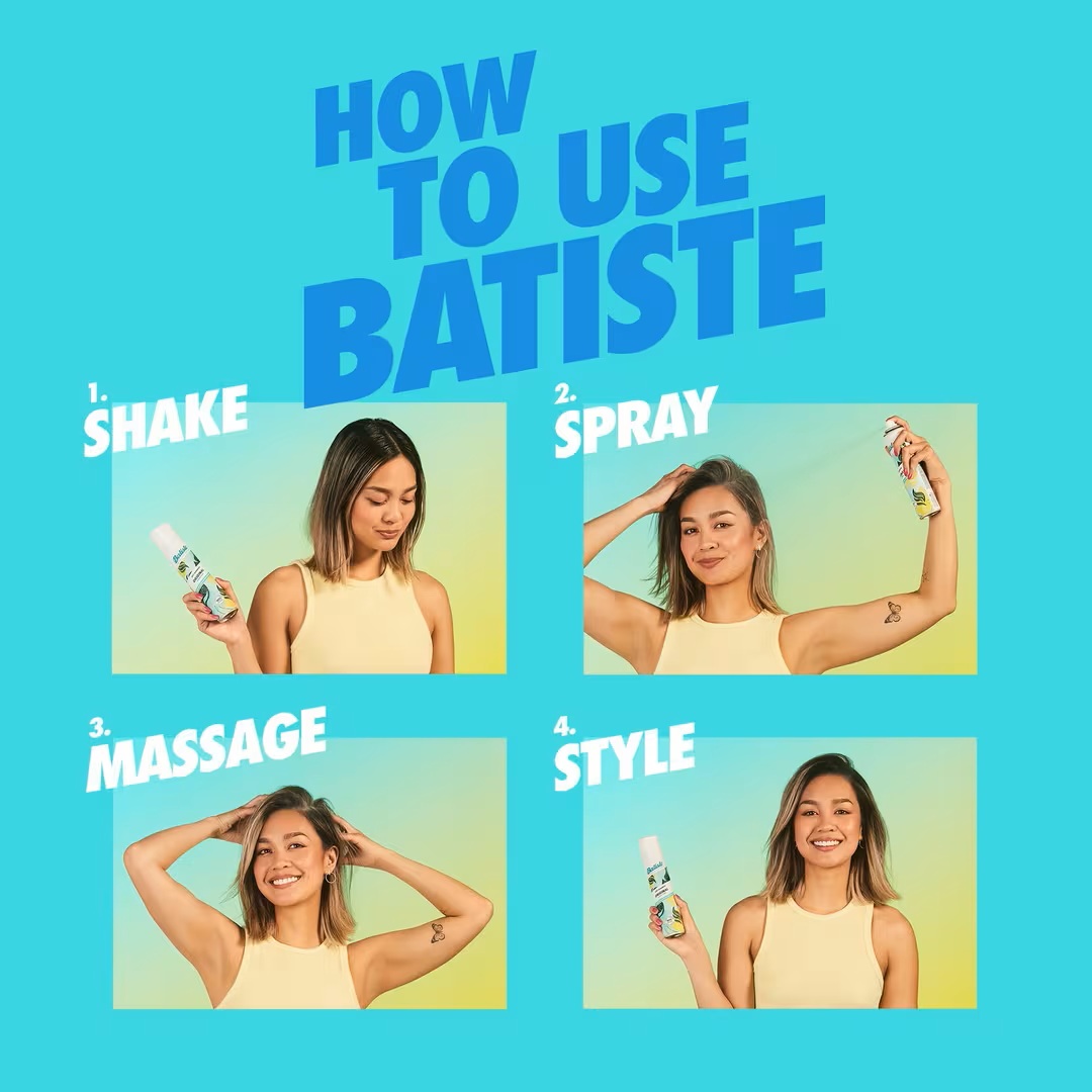 Batiste Dry Shampoo Blonde 3.81 oz – Instant Hair Refresh with Hint of Color, Waterless Spray