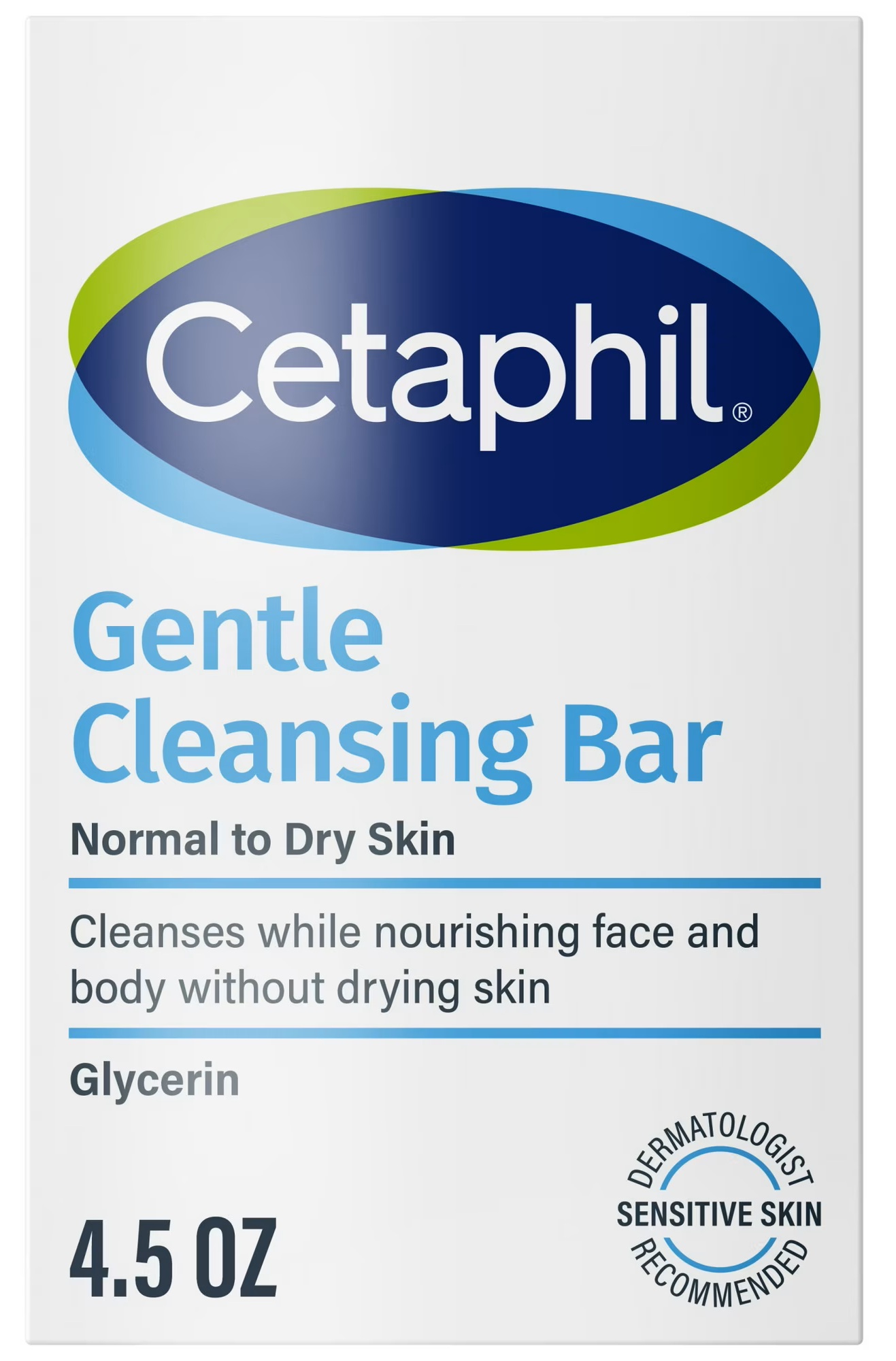 Cetaphil Gentle Cleansing Bar, 4.5 oz Each, for Dry & Sensitive Skin (Pack of 3)