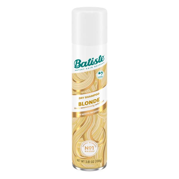 Batiste Dry Shampoo Blonde 3.81 oz – Instant Hair Refresh with Hint of Color, Waterless Spray