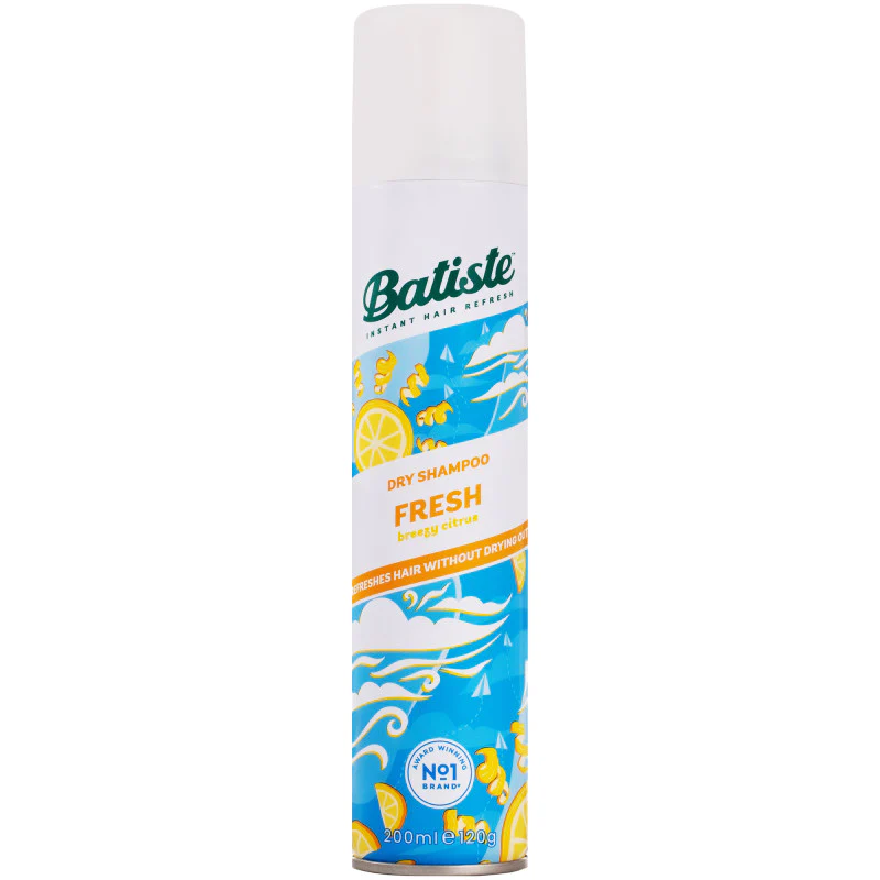 Batiste Dry Shampoo Fresh 6.73 oz – Instant Hair Refresh, Waterless Spray with Clean Citrus Scent
