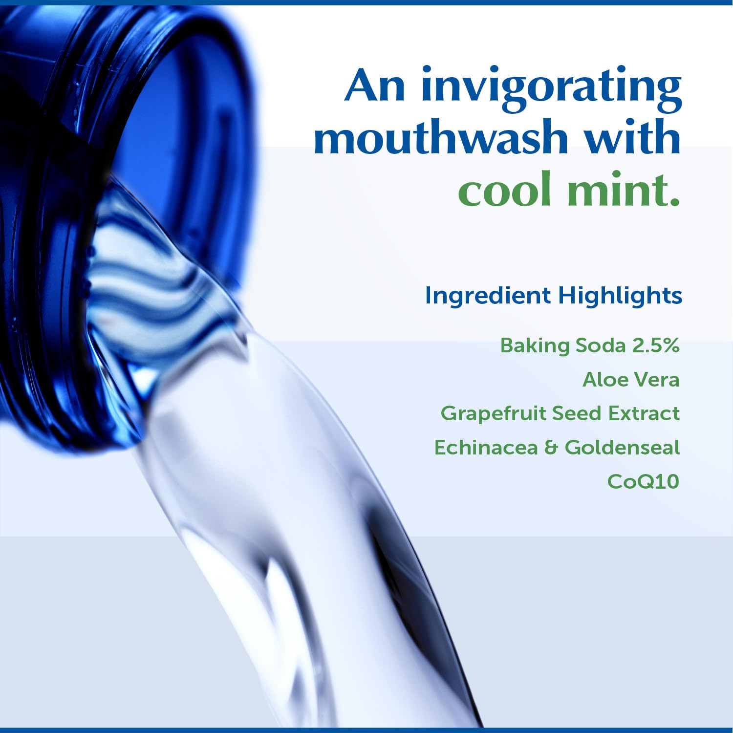 Eco-Dent Sparkling Clean Mint Daily Mouth Rinse, Alcohol-Free, 8 oz