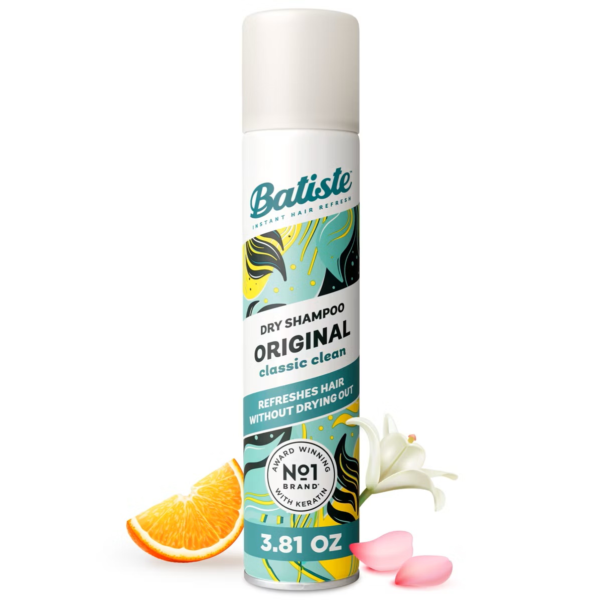 Batiste Original Dry Shampoo Spray 3.81 oz – Classic Clean Scent | Waterless Hair Refresh