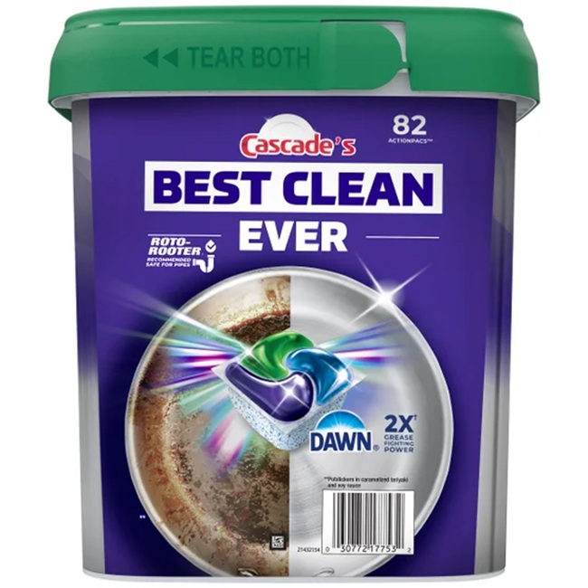 Cascade Platinum Plus Dishwasher Pods – Fresh Scent, 82 Count