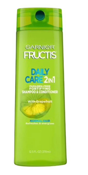 Garnier Fructis Daily Care 2-in-1 Cleansing Shampoo and Conditioner, Normal Hair 12.5 Fl oz