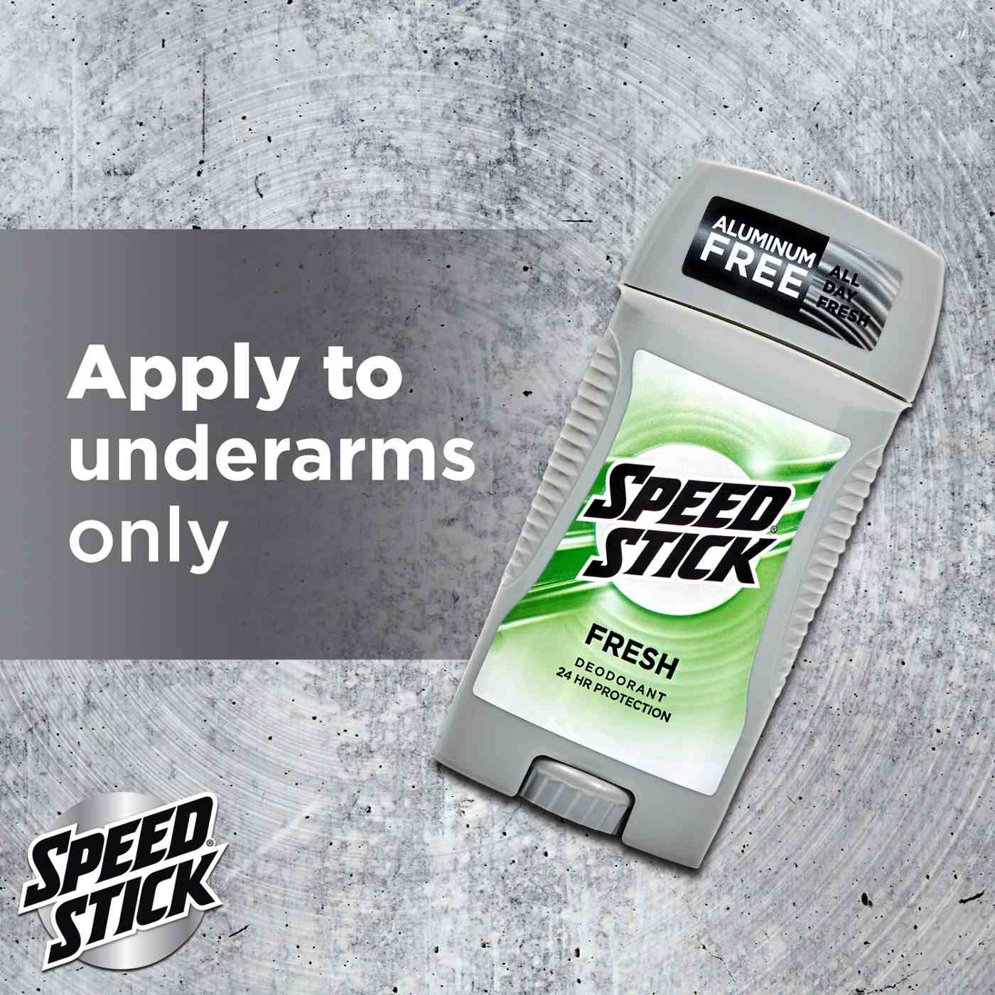 Speed Stick Deodorant Fresh 1.8 oz – 3 Pack, Aluminum Free, 24 Hour Odor Protection