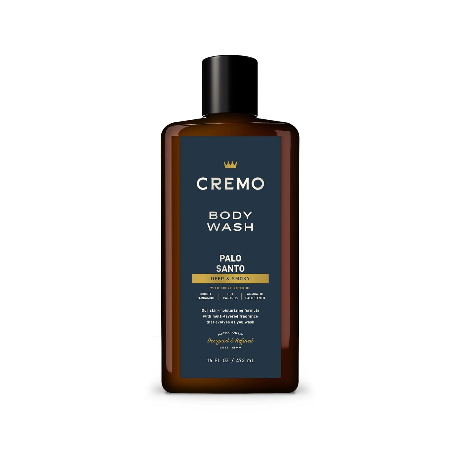 Cremo Body Wash Palo Santo (16 Fl oz) – Deep & Smoky Men’s Body Wash with Premium Fragrance