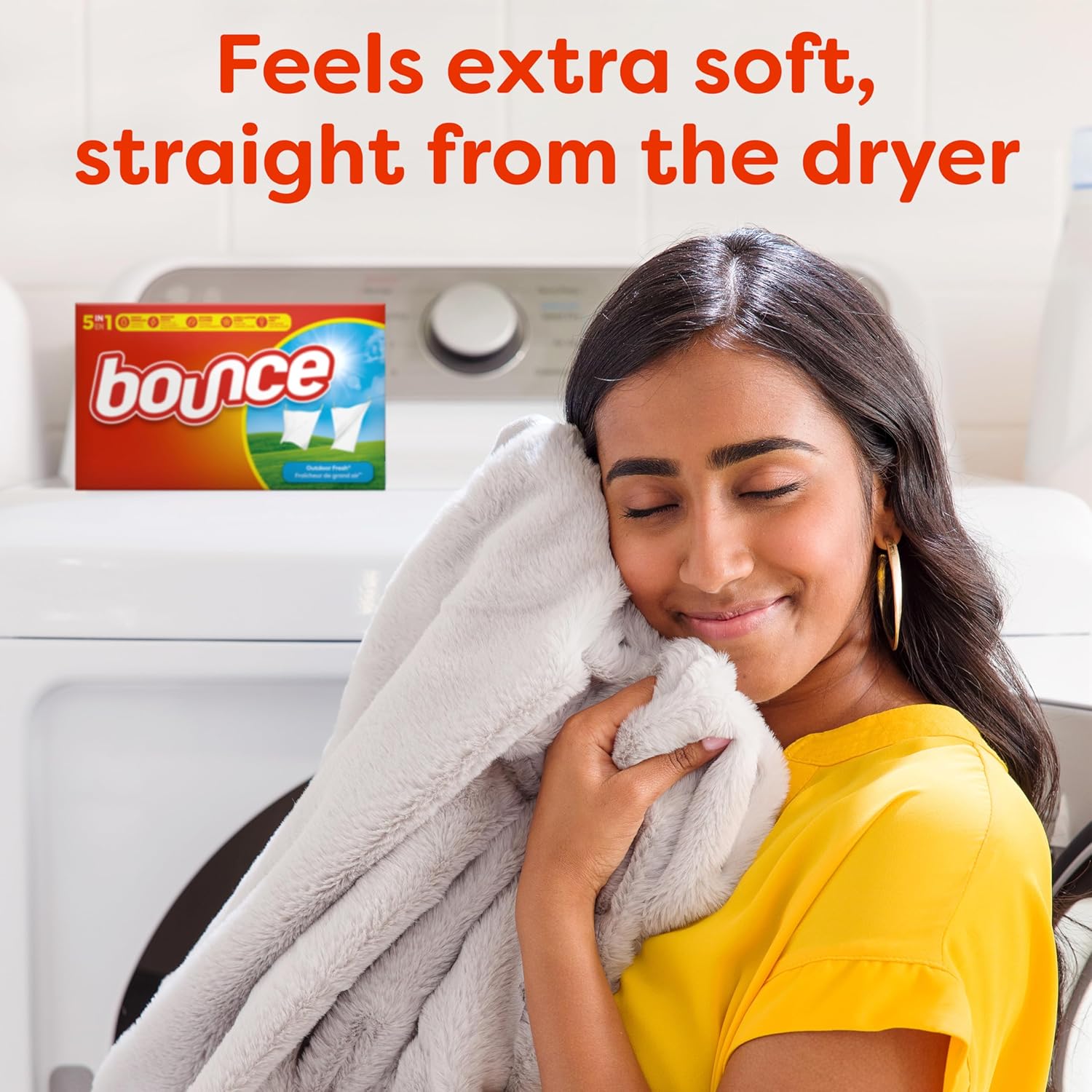 Bounce Dryer Sheets, Outdoor Fresh Scent, 34 Count Each (Pack of 2, Total 68 Sheets)