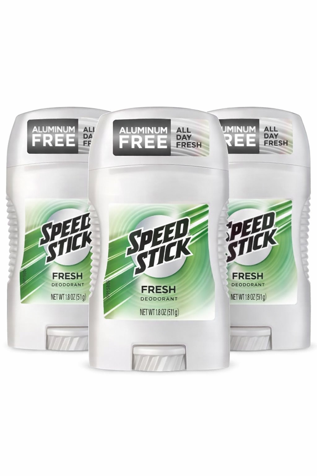 Speed Stick Deodorant Fresh 1.8 oz – 3 Pack, Aluminum Free, 24 Hour Odor Protection