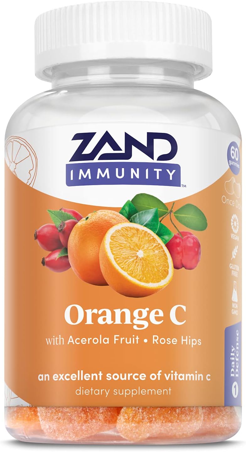 ZAND Immunity Orange C Gummies 60 Count