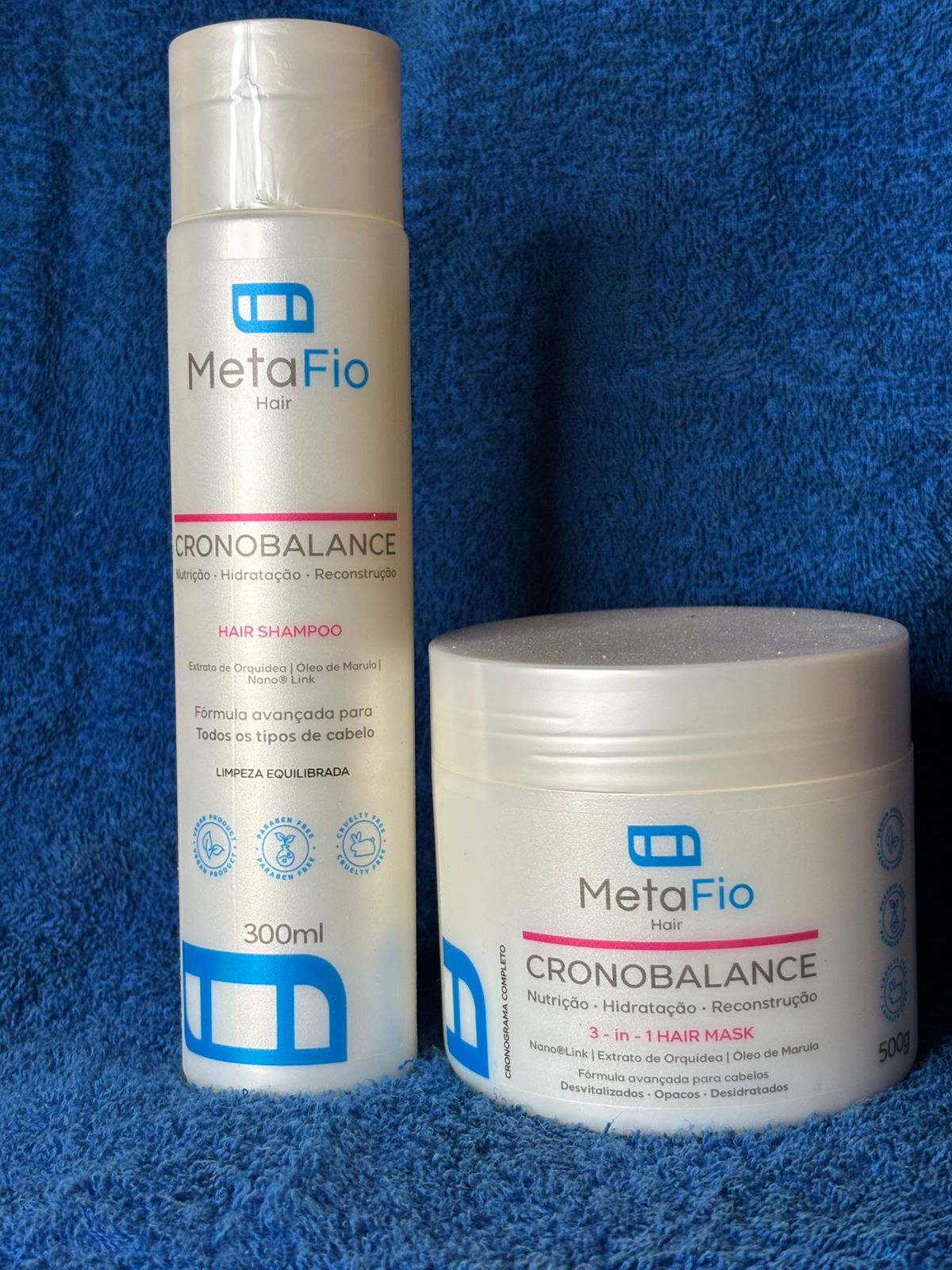 Shampoo e Máscara MetaFio Hair Cronobalance Kit